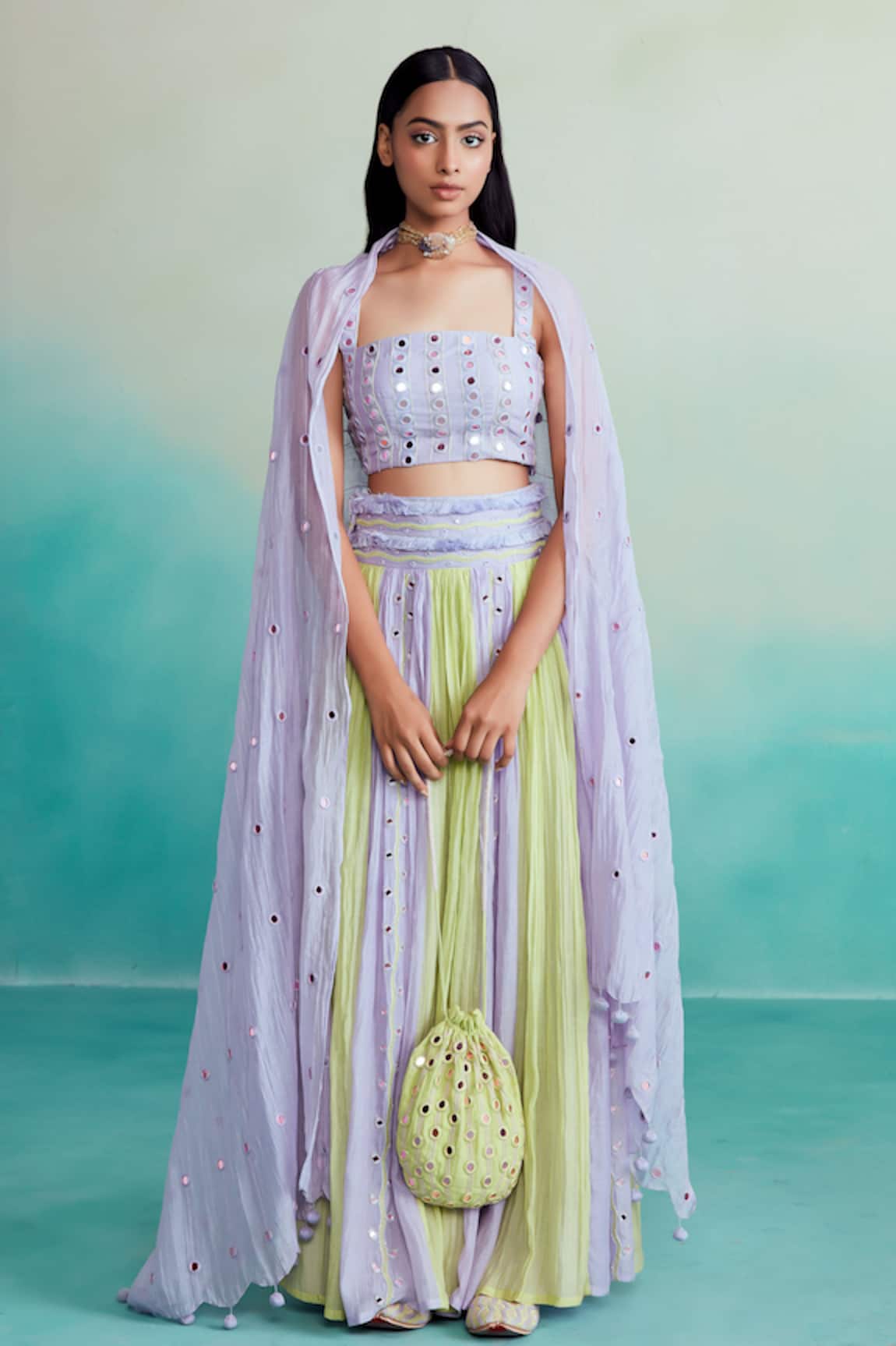 The Right Cut Amaya Hand Embroidered Lehenga Set