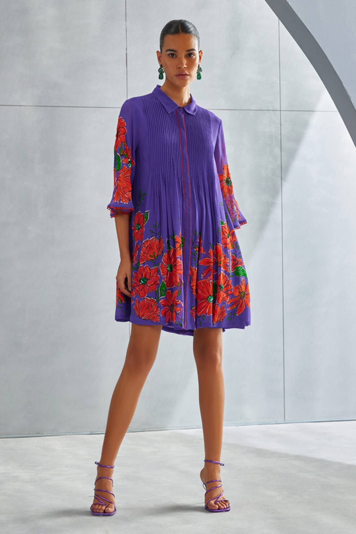 Namrata Joshipura Zinna Floral Pattern Gathered Dress
