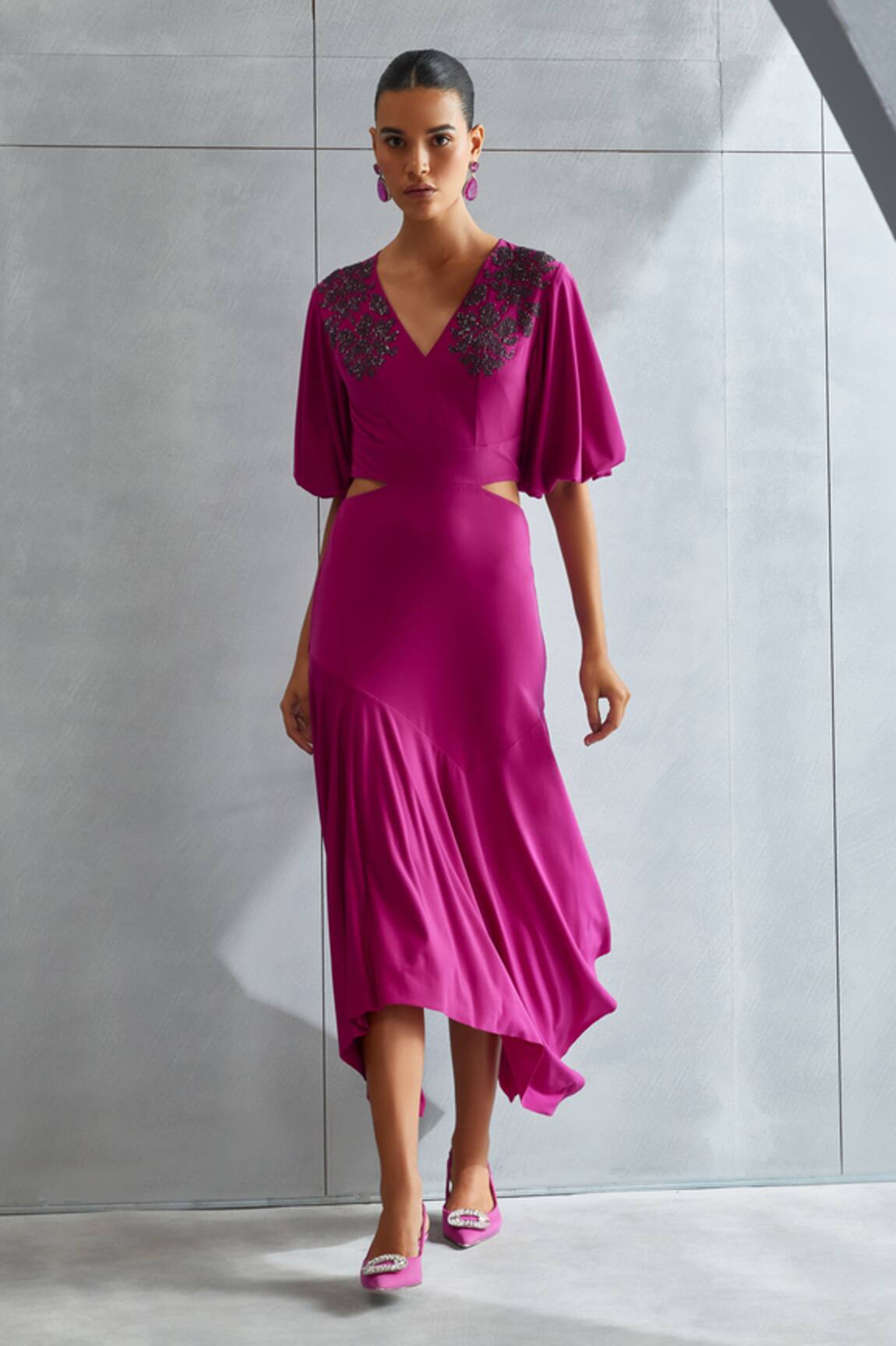Namrata Joshipura Luna Embellished Cut Out Dress