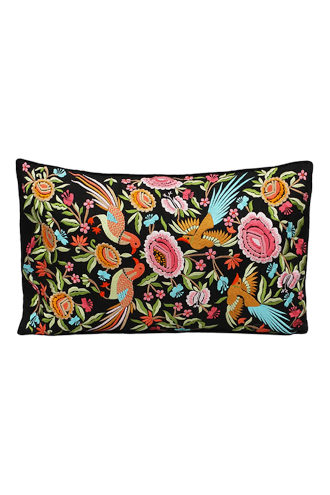 Perenne Design Silk Rectangular Cushion Cover with Filler