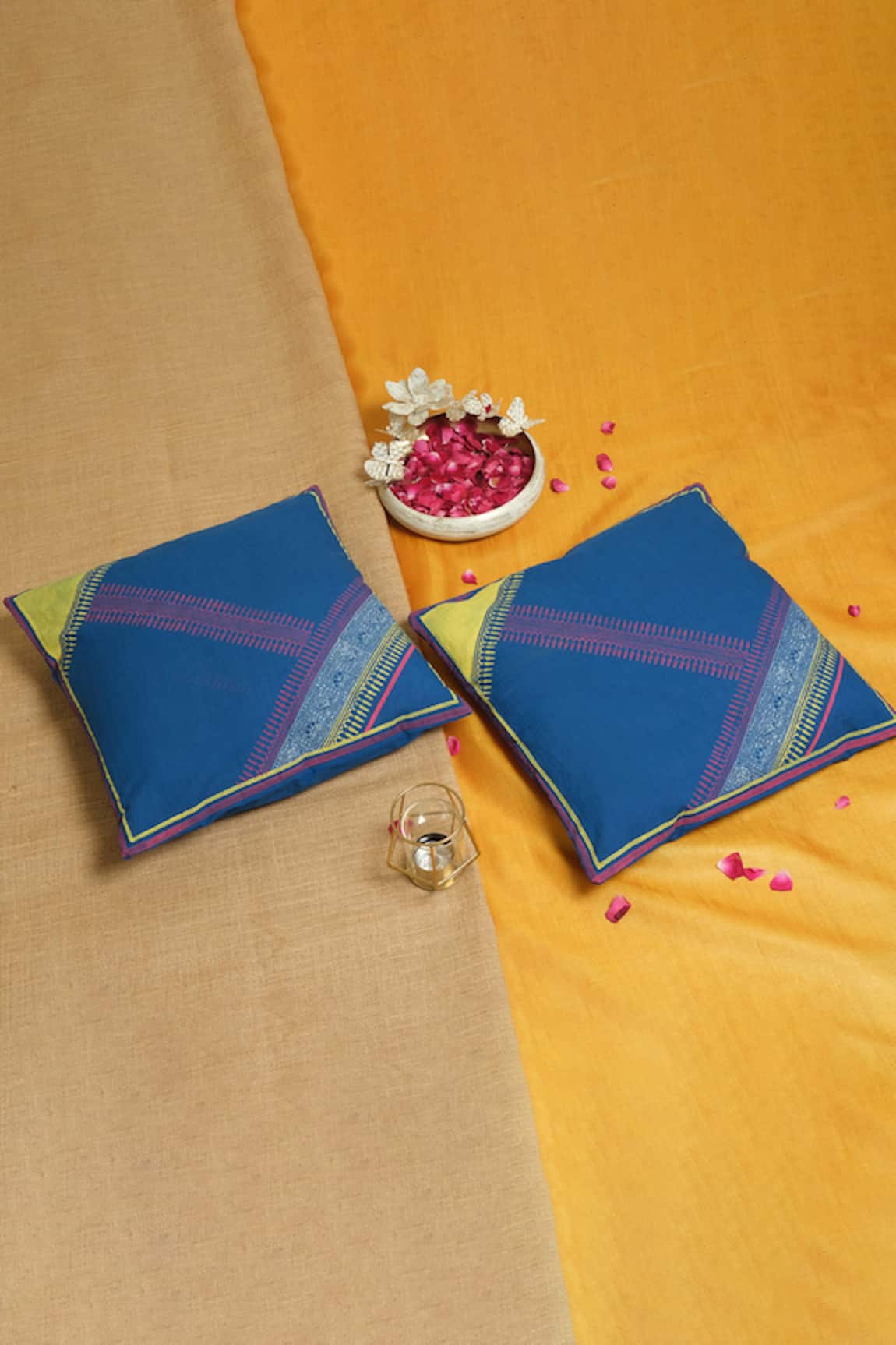 Inheritance India Cotton Printed Cushion Covers - Set of 4
