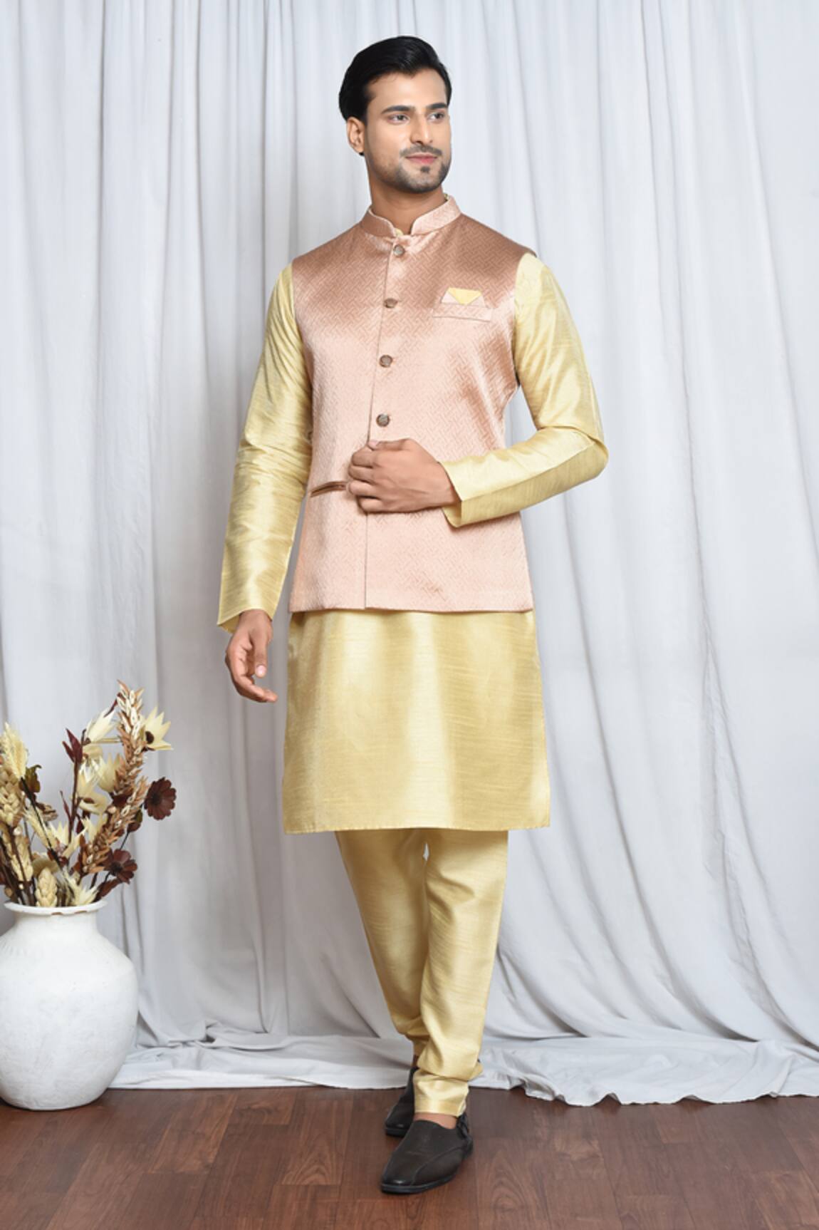 Arihant Rai Sinha Abstract Woven Nehru Jacket 