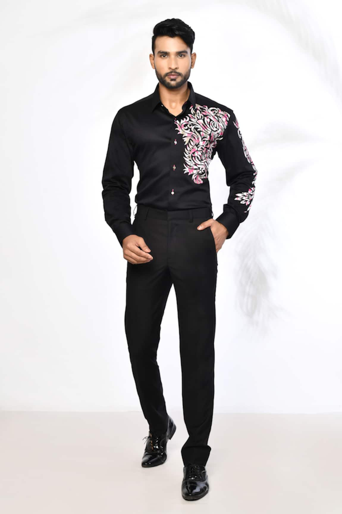 Arihant Rai Sinha Placed Abstract Print Shirt