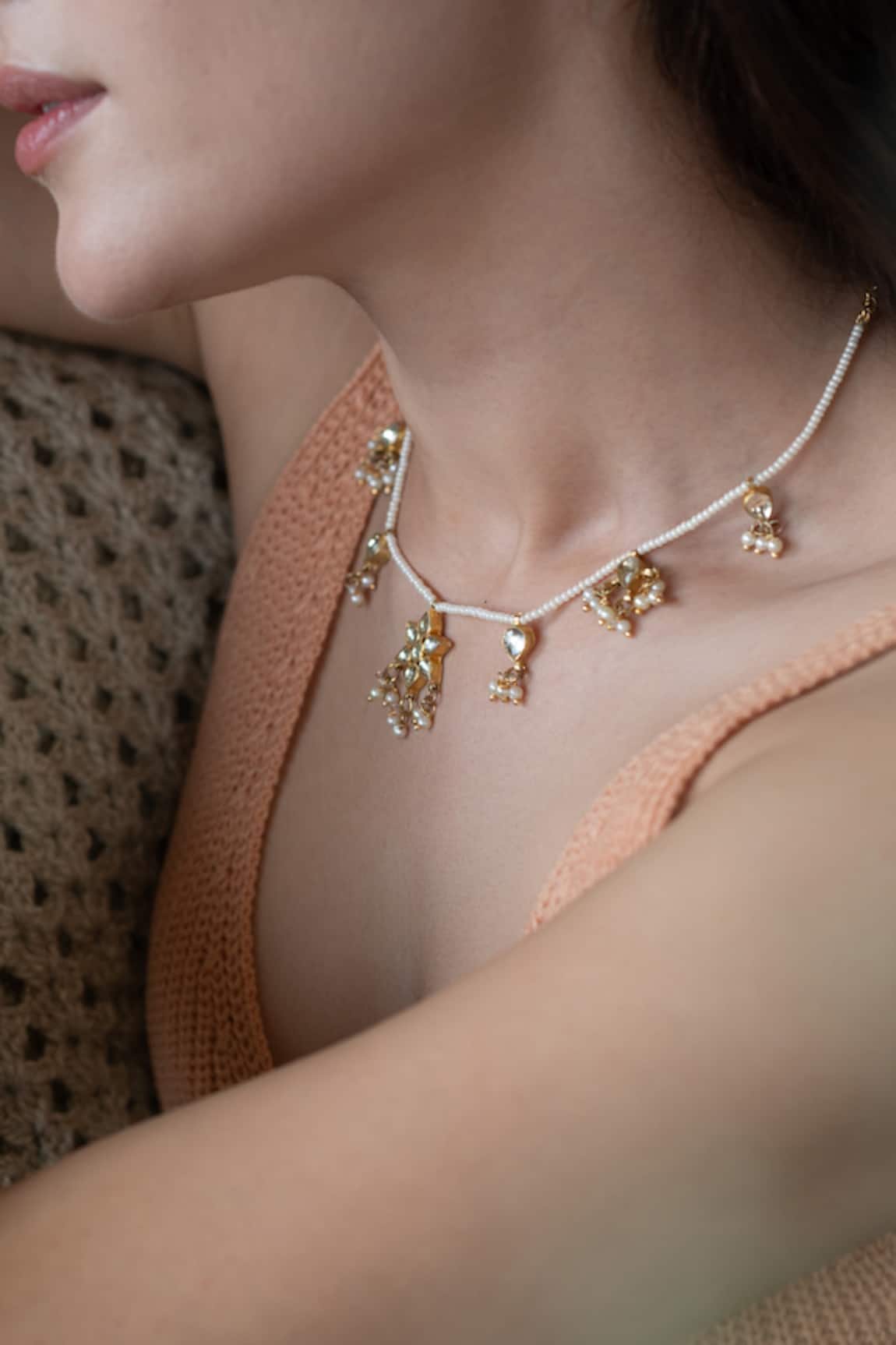 Do Taara Pearls & Kundan Embellished Necklace