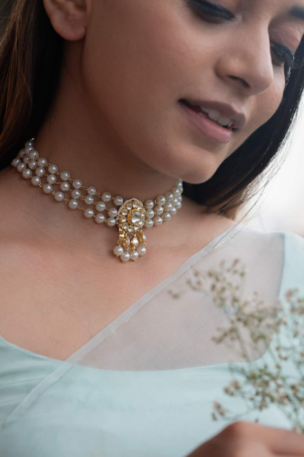 Do Taara Pearls & Kundan Necklace