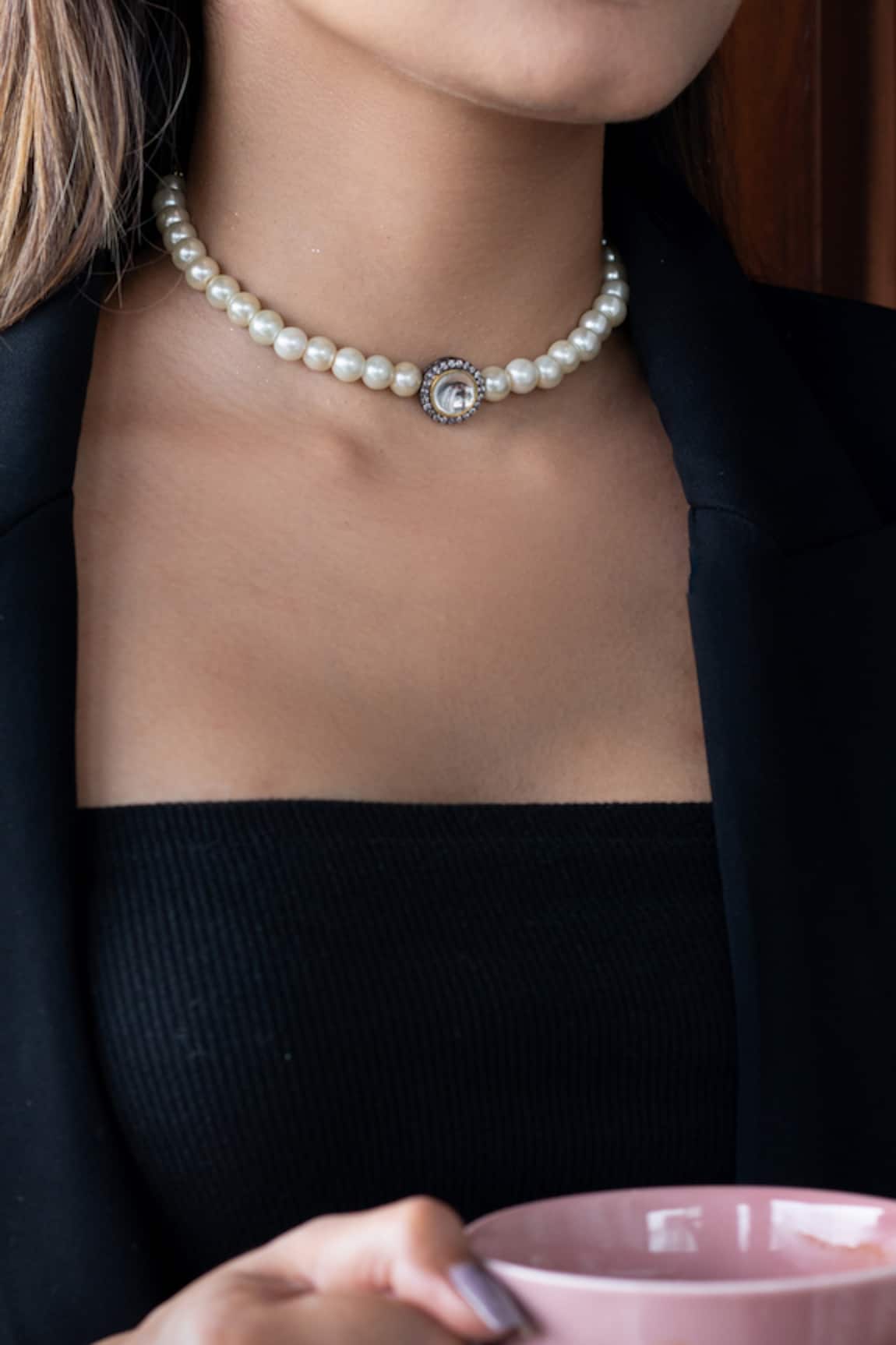 Do Taara Pearls & Polki Embellished Necklace