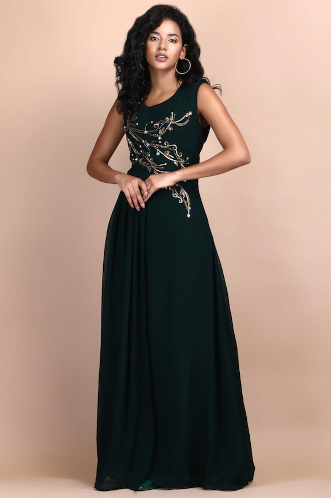 Label Ivish Angelica Floral Embroidered Dress