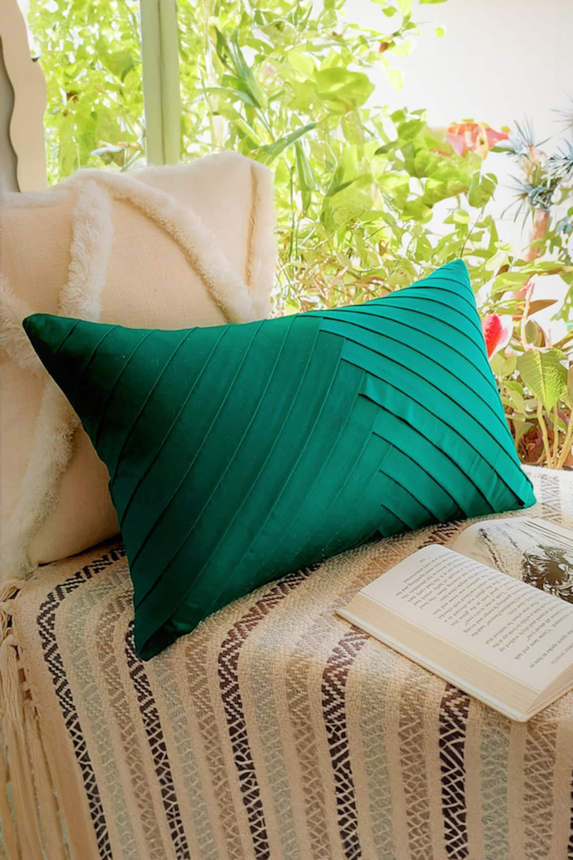 Throwpillow Pleated Cushion Cover Single Pc