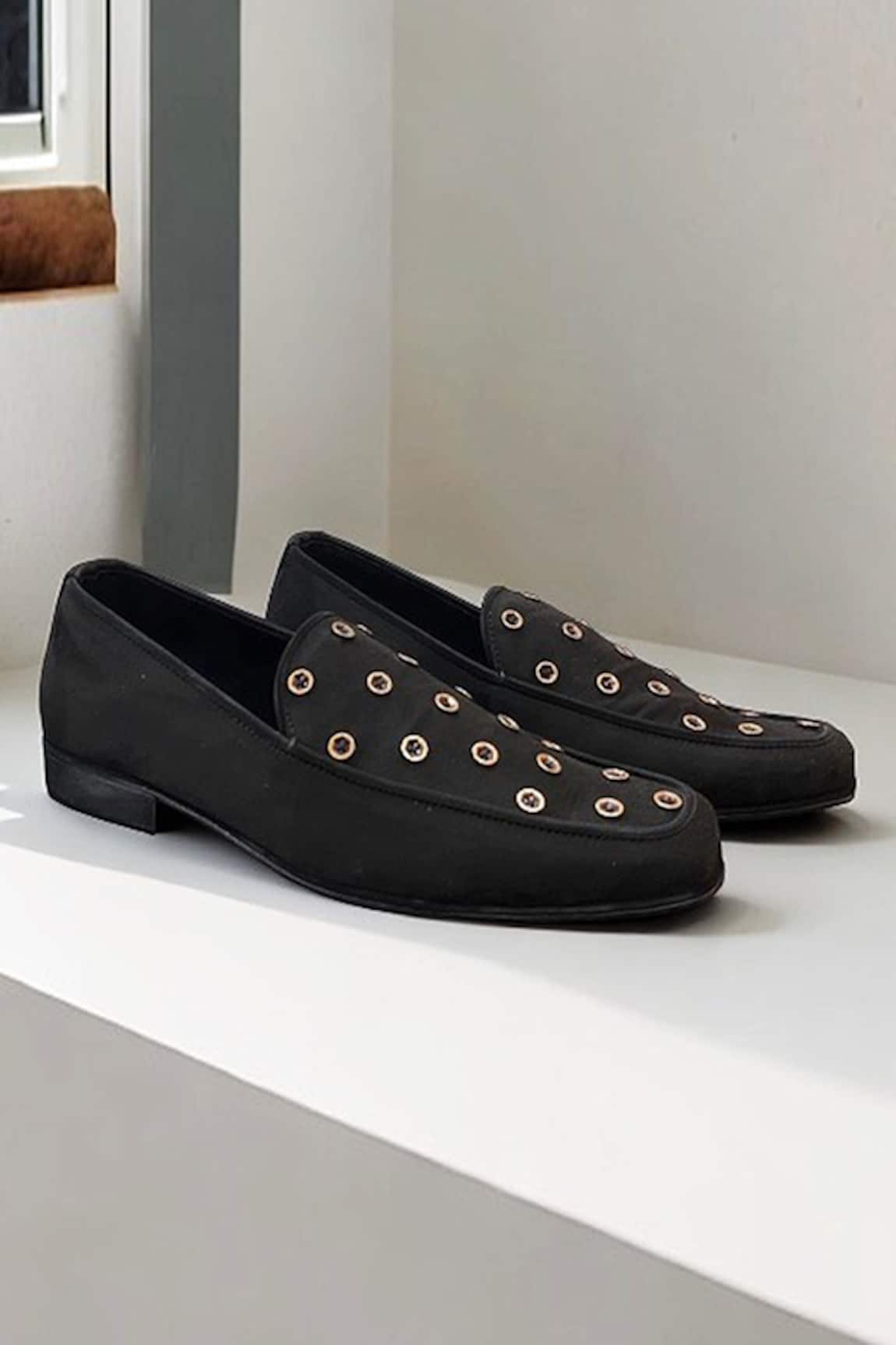 PAKO Gabriel Button Embellished Loafers