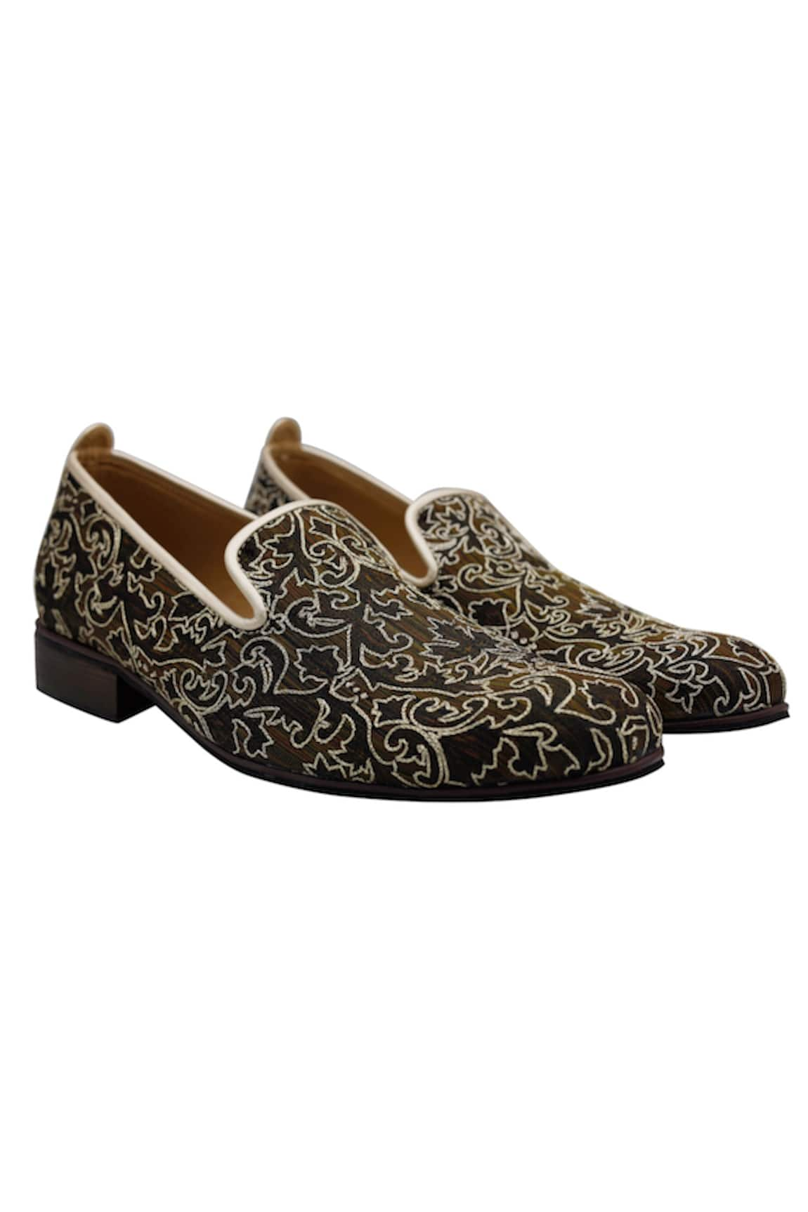 PAKO Simon Blossom Embroidered Loafers