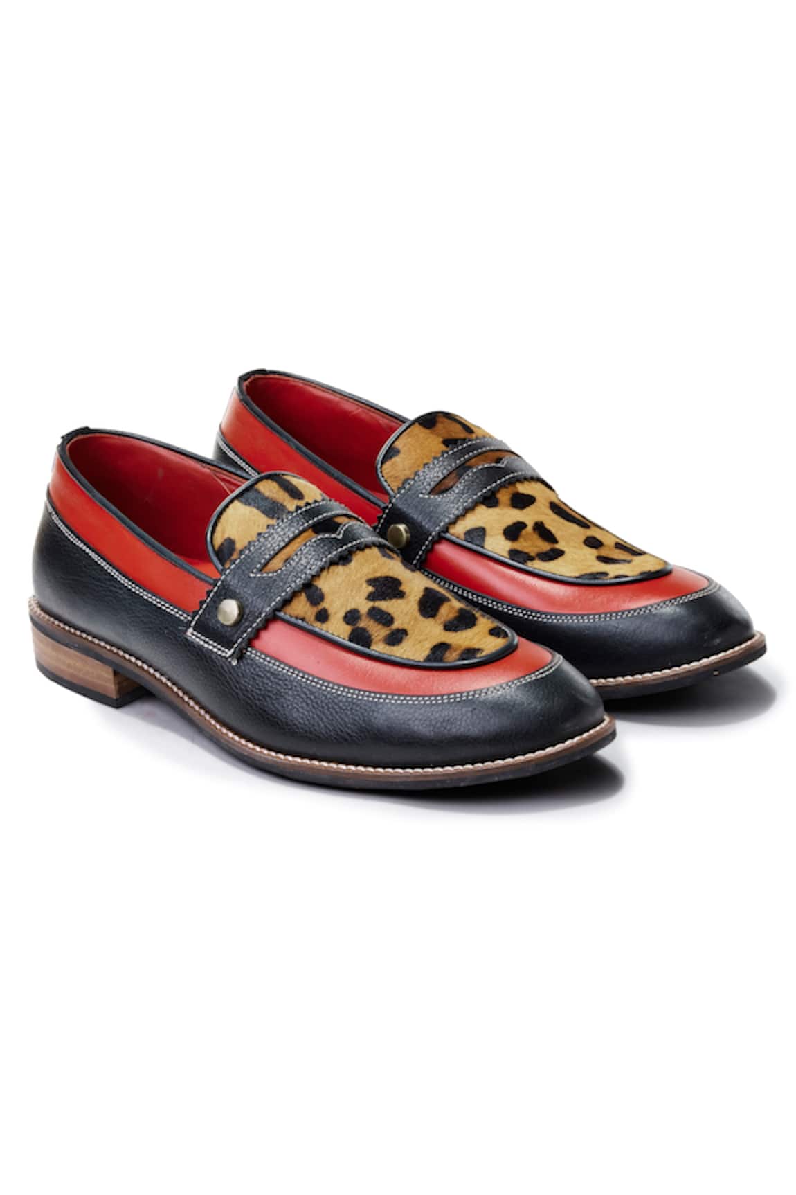 Banjaaran Studio Leopard Slip-On Loafers