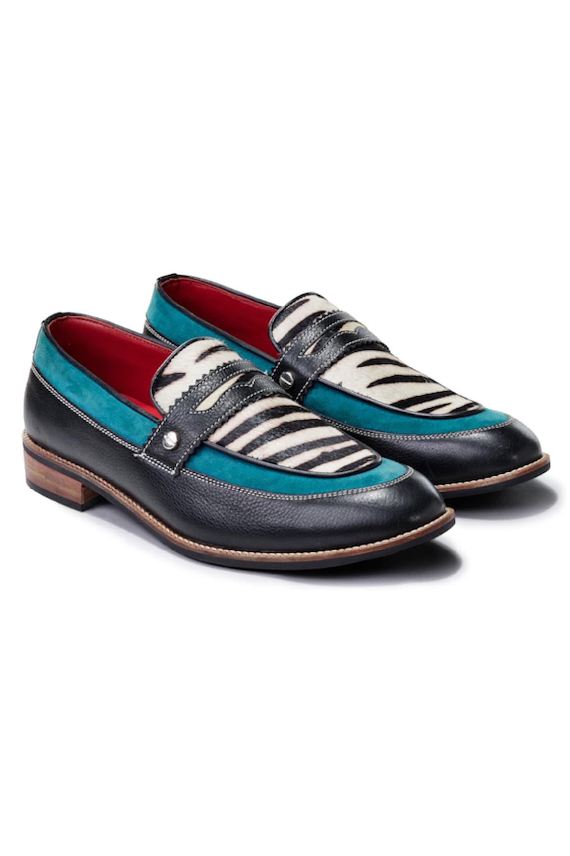 Banjaaran Studio Zebra Slip-On Loafers