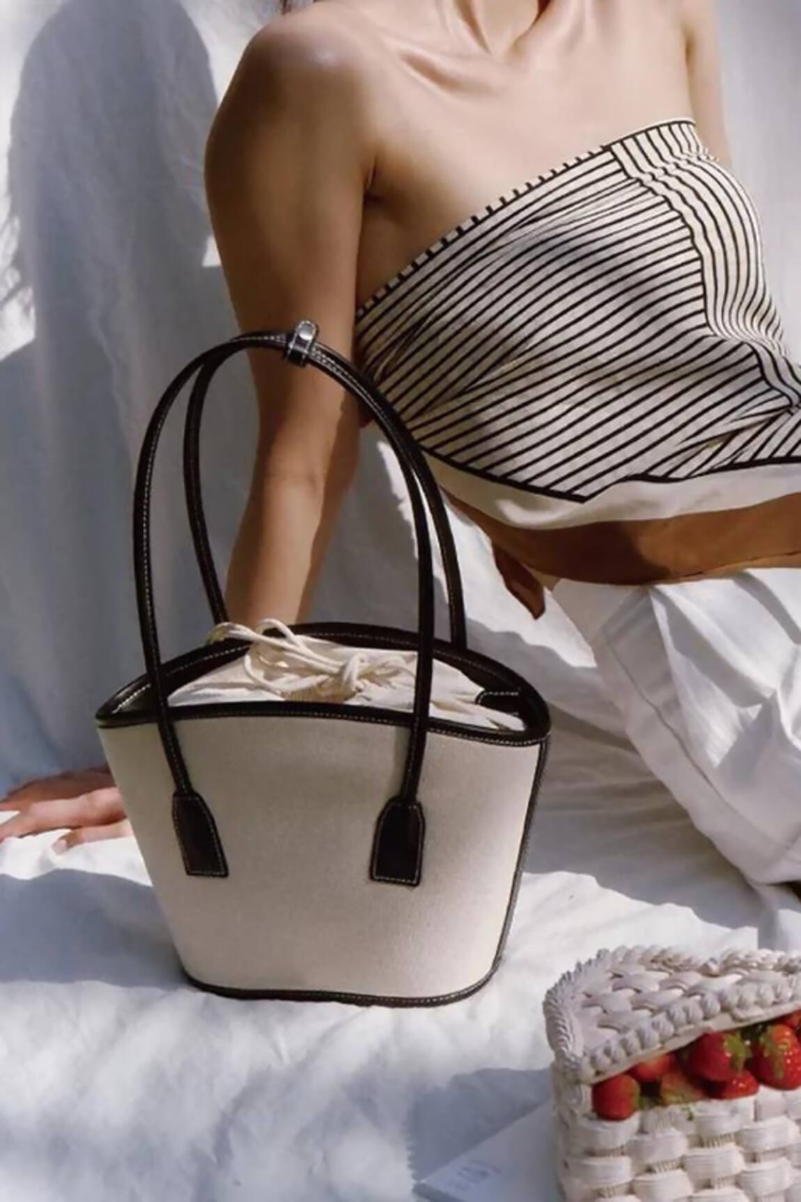 Pine and Drew Rosalie Vegan Leather Shoulder Bag