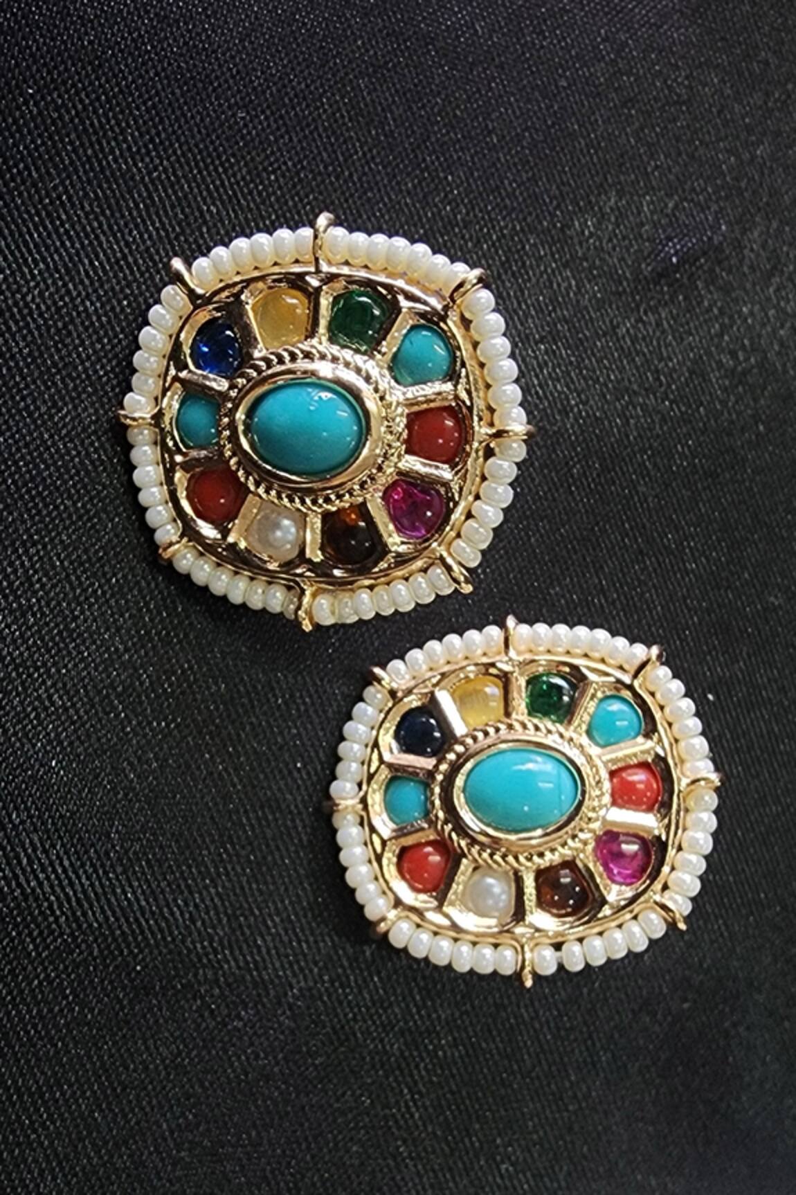 The Bling Girll Stone Embellished Stud Earrings