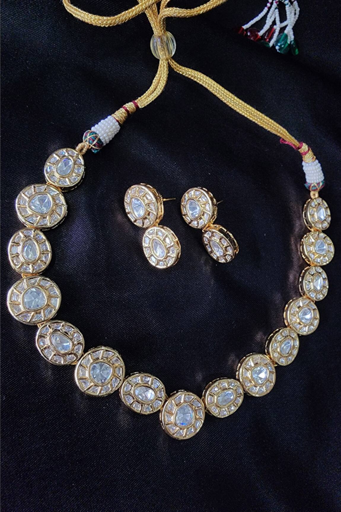 The Bling Girll Stone Embellished Choker Necklace Set