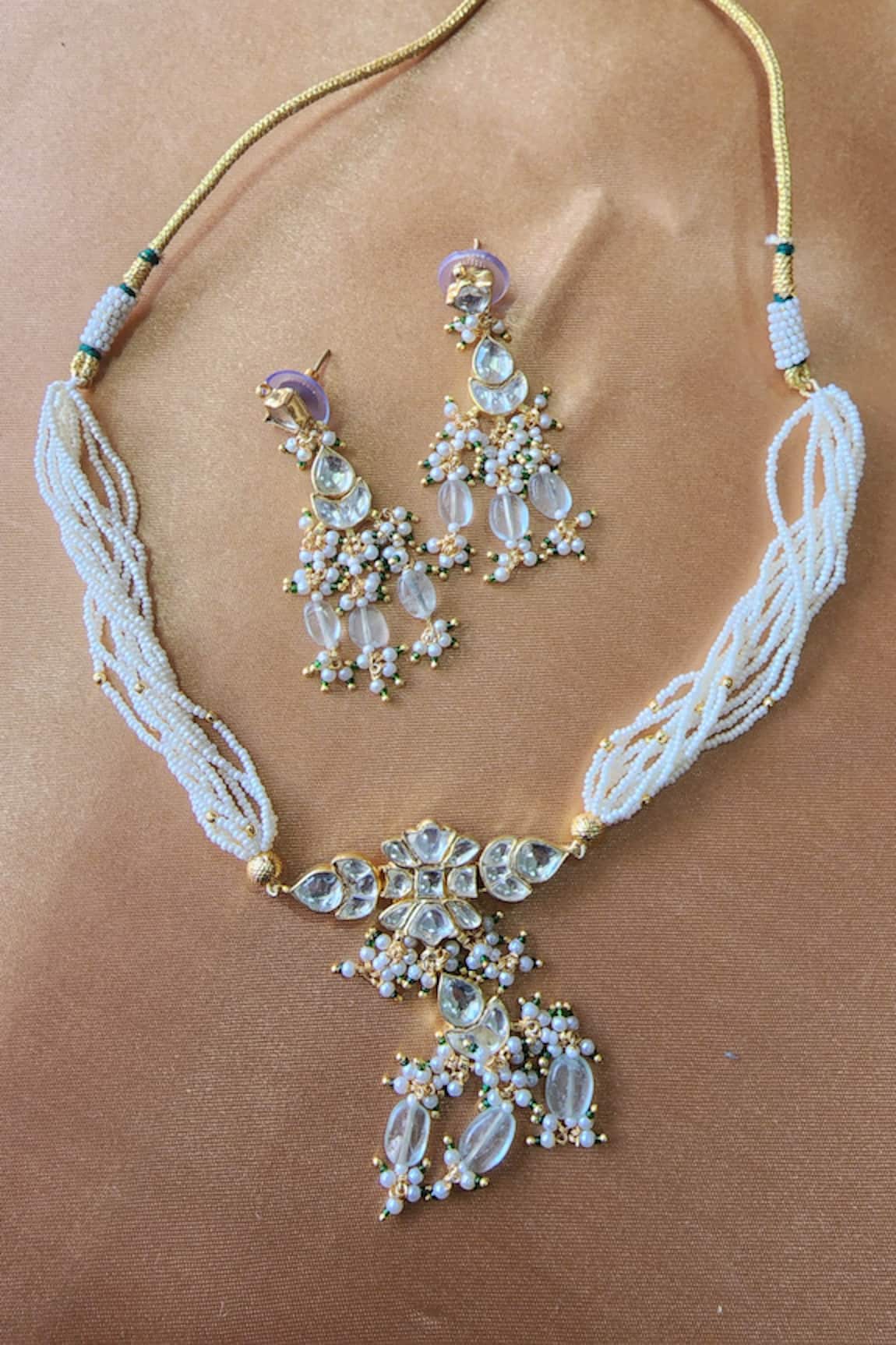 The Bling Girll Stones Embellished Choker Necklace Set