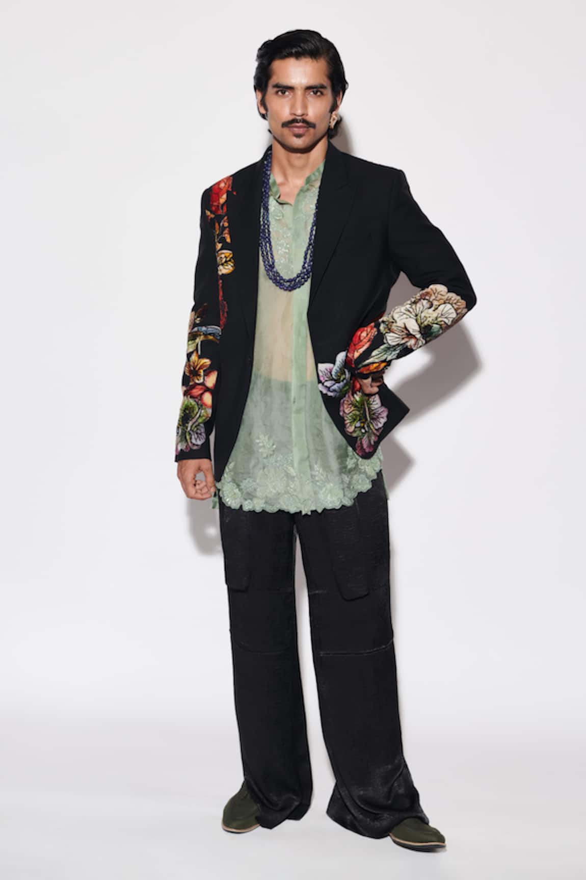 Varun Bahl Applique Jacket & Trouser Set