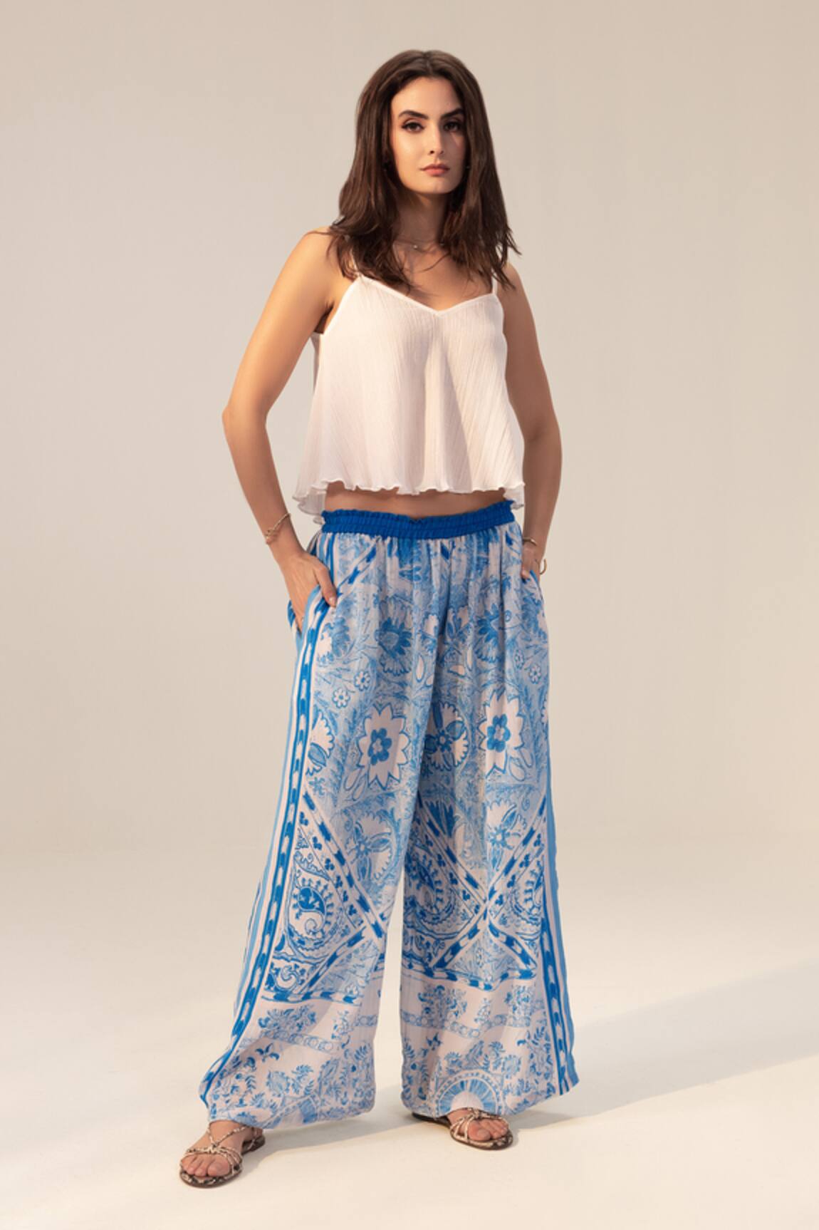 Reena Sharma Aisha Botanic Print Pant