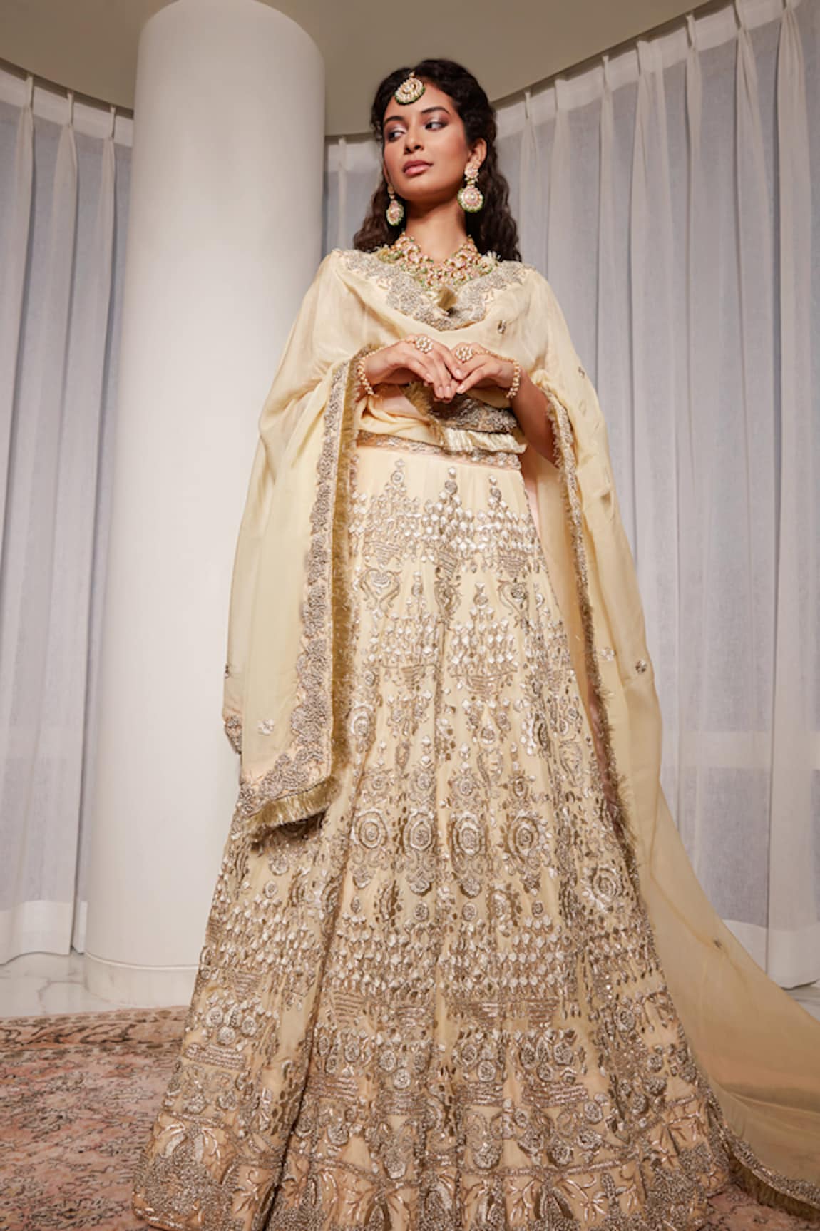 Lalita Dagliya French Knot Embroidered Lehenga Set