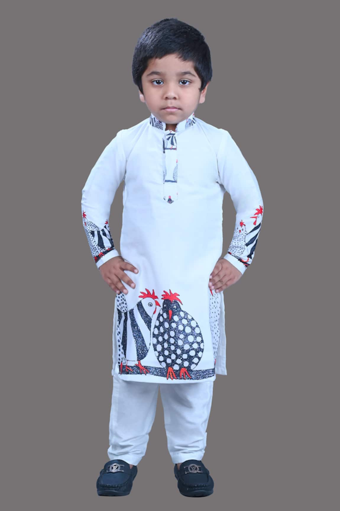 Lakshmi Reddy Hen Print Kurta & Pant Set