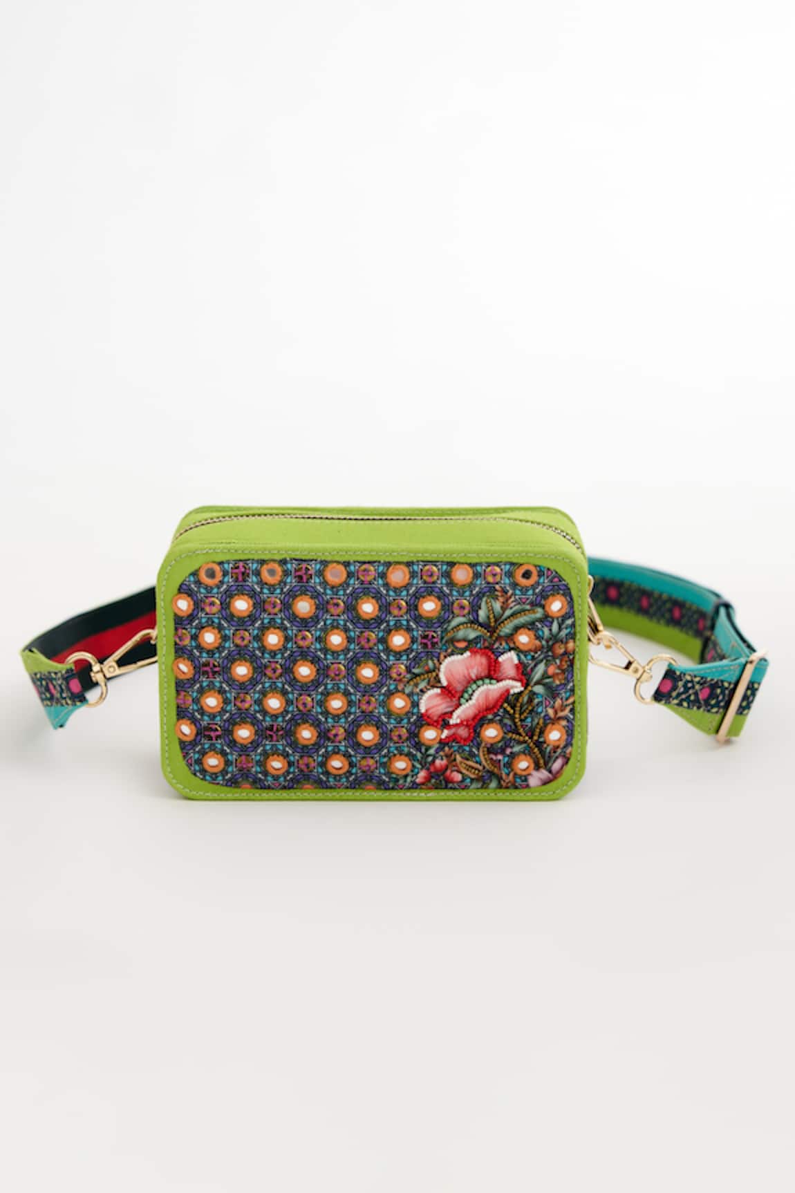 The Garnish Company Anemone Tile Print Camera Bag