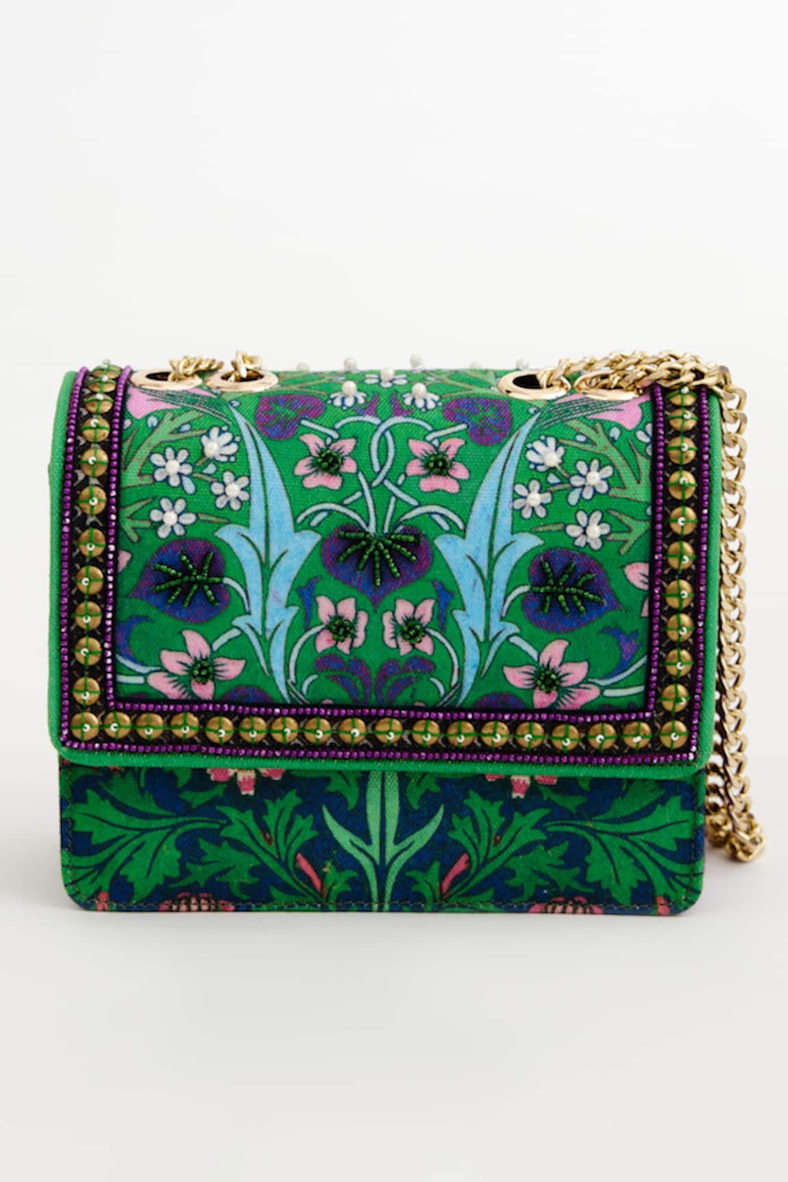 The Garnish Company Crabapple Wallpaper Print Sling Bag