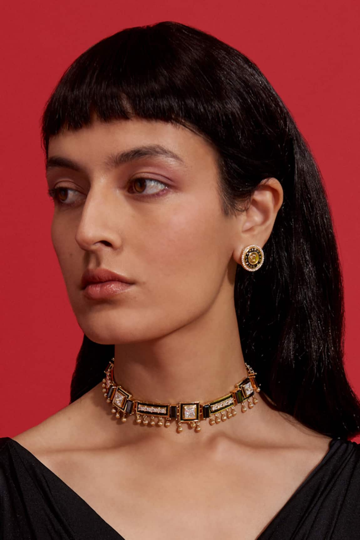 Aulerth X Shivan and Narresh Numisma Stone Studded Choker