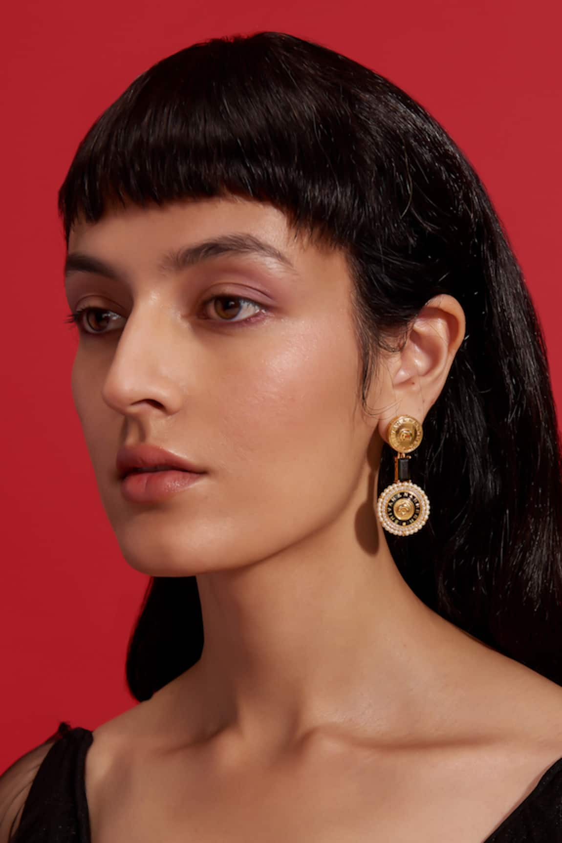 Aulerth X Shivan and Narresh Numisma Duo Stone Embellished Earrings