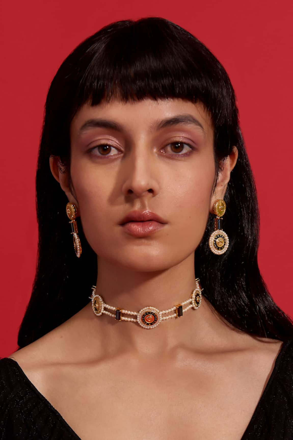 Aulerth X Shivan and Narresh Numisma Stone Studded Choker