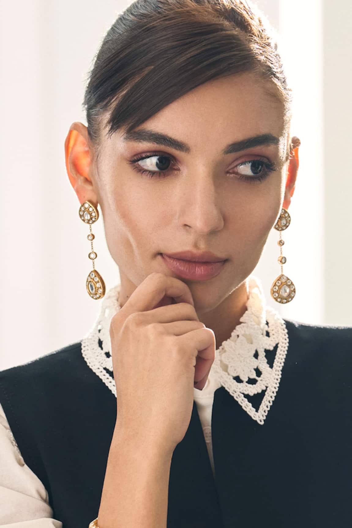 Aulerth X Suneet Varma Rosa Stone Embellished Earrings