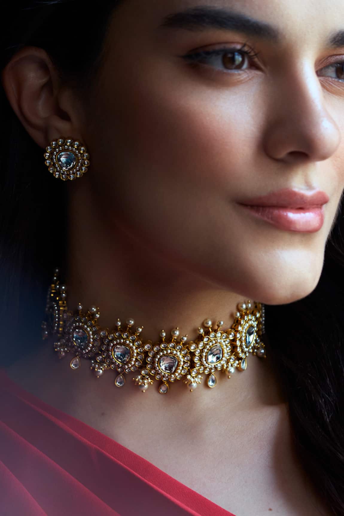 Aulerth X Suneet Varma Noor Stone Embellished Choker Necklace