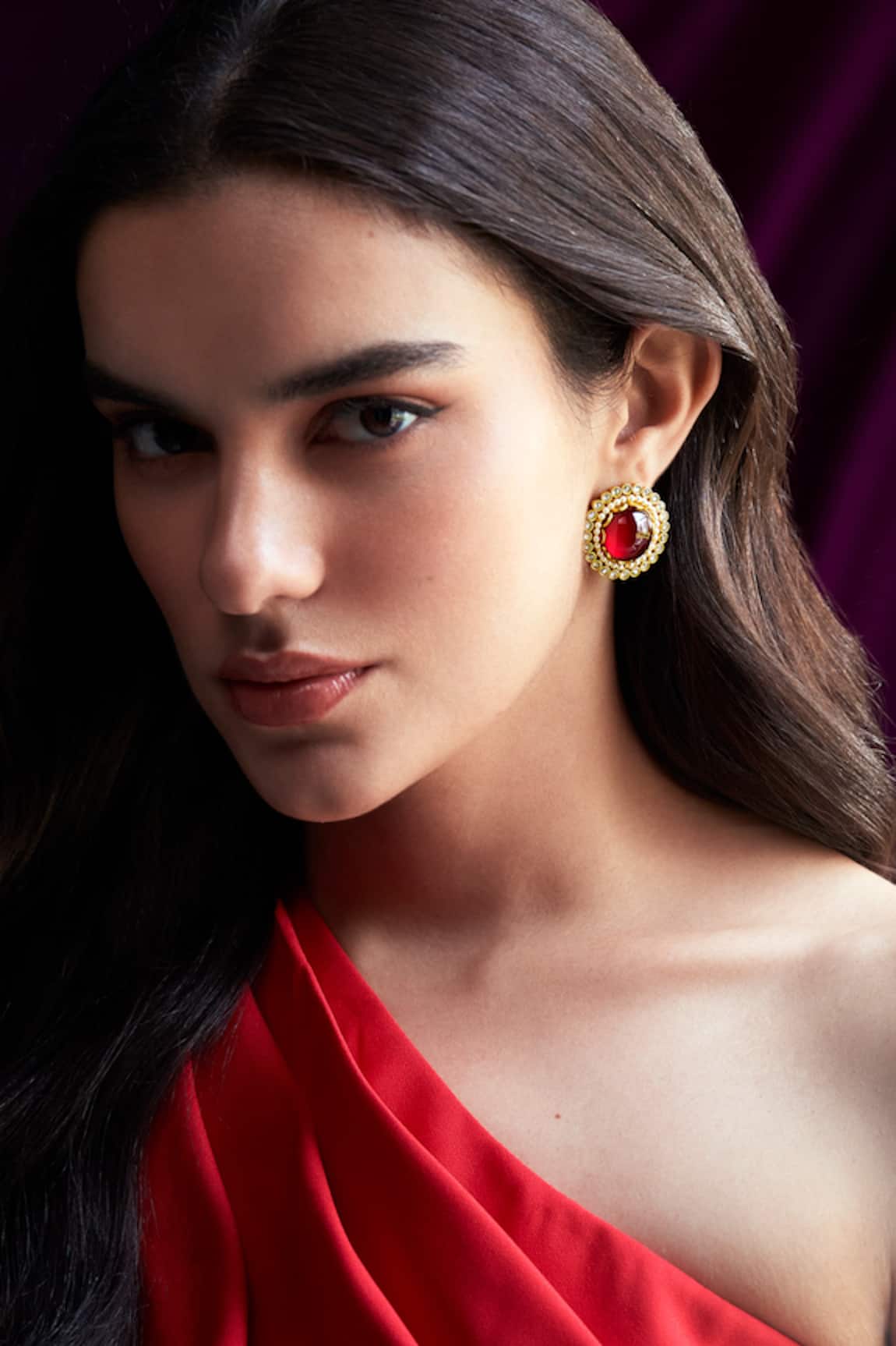 Aulerth X Suneet Varma Parisa Stone Embellished Stud Earrings