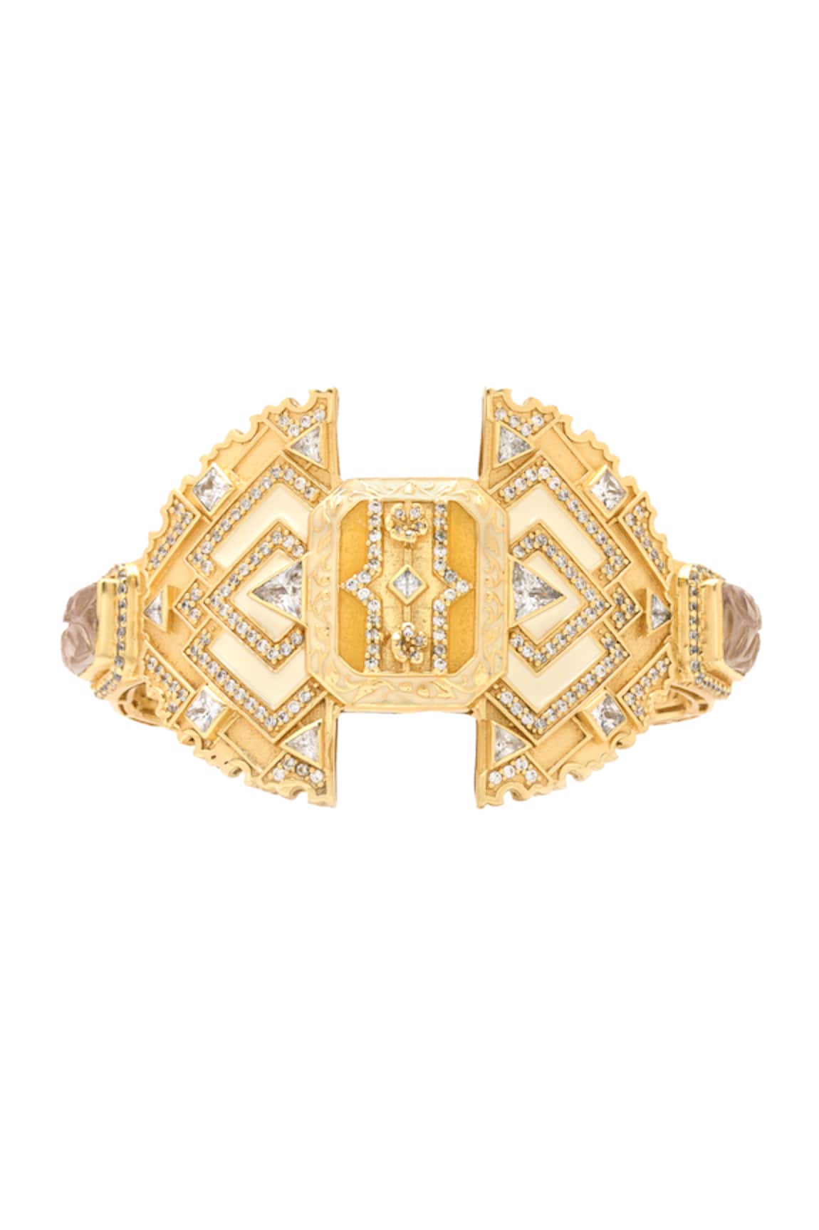 Aulerth X JJ Valaya Amelia Geometric Cut Work Cuff 