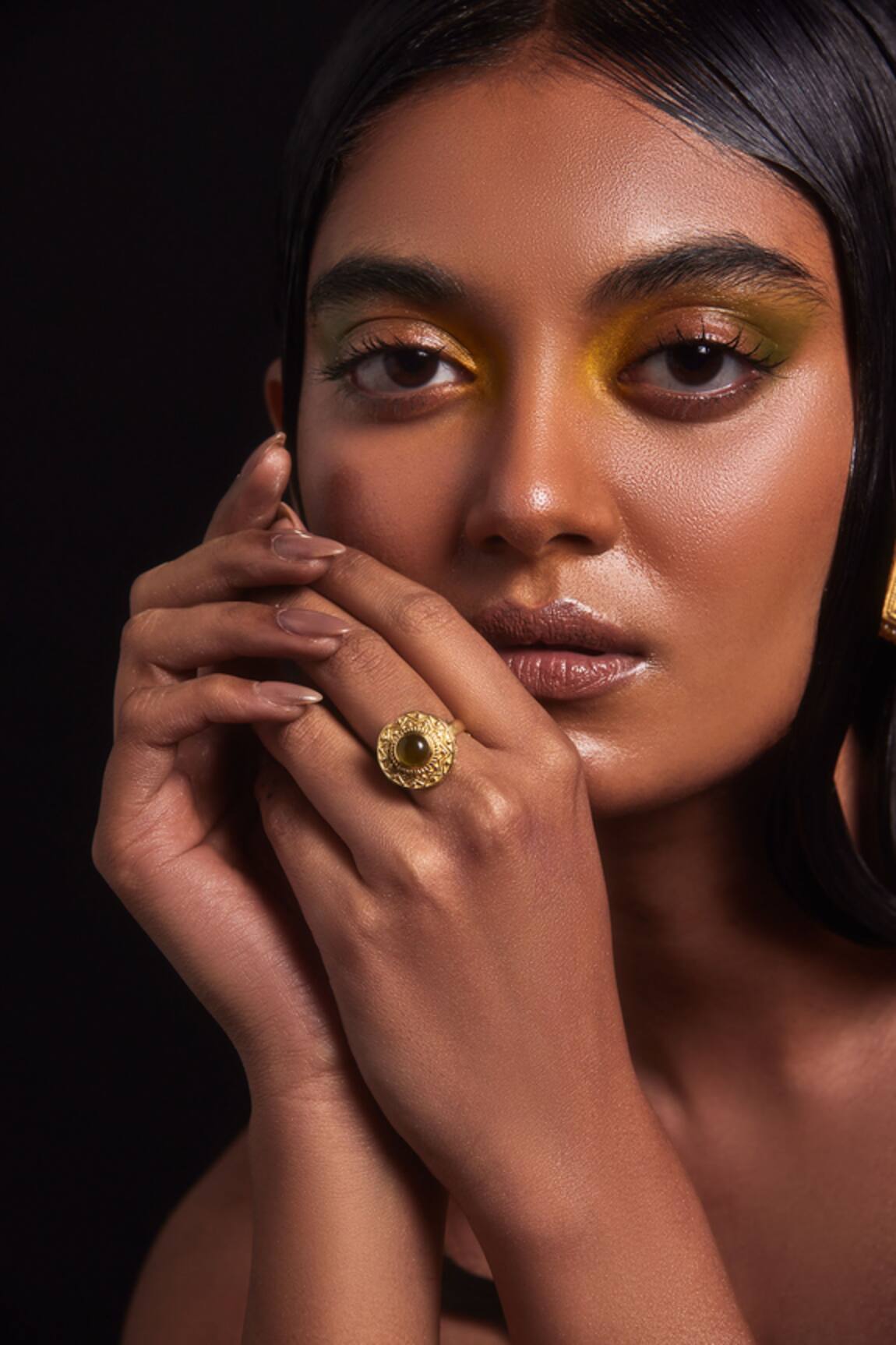 Aulerth X JJ Valaya Azra Geometric Cut Work Ring 