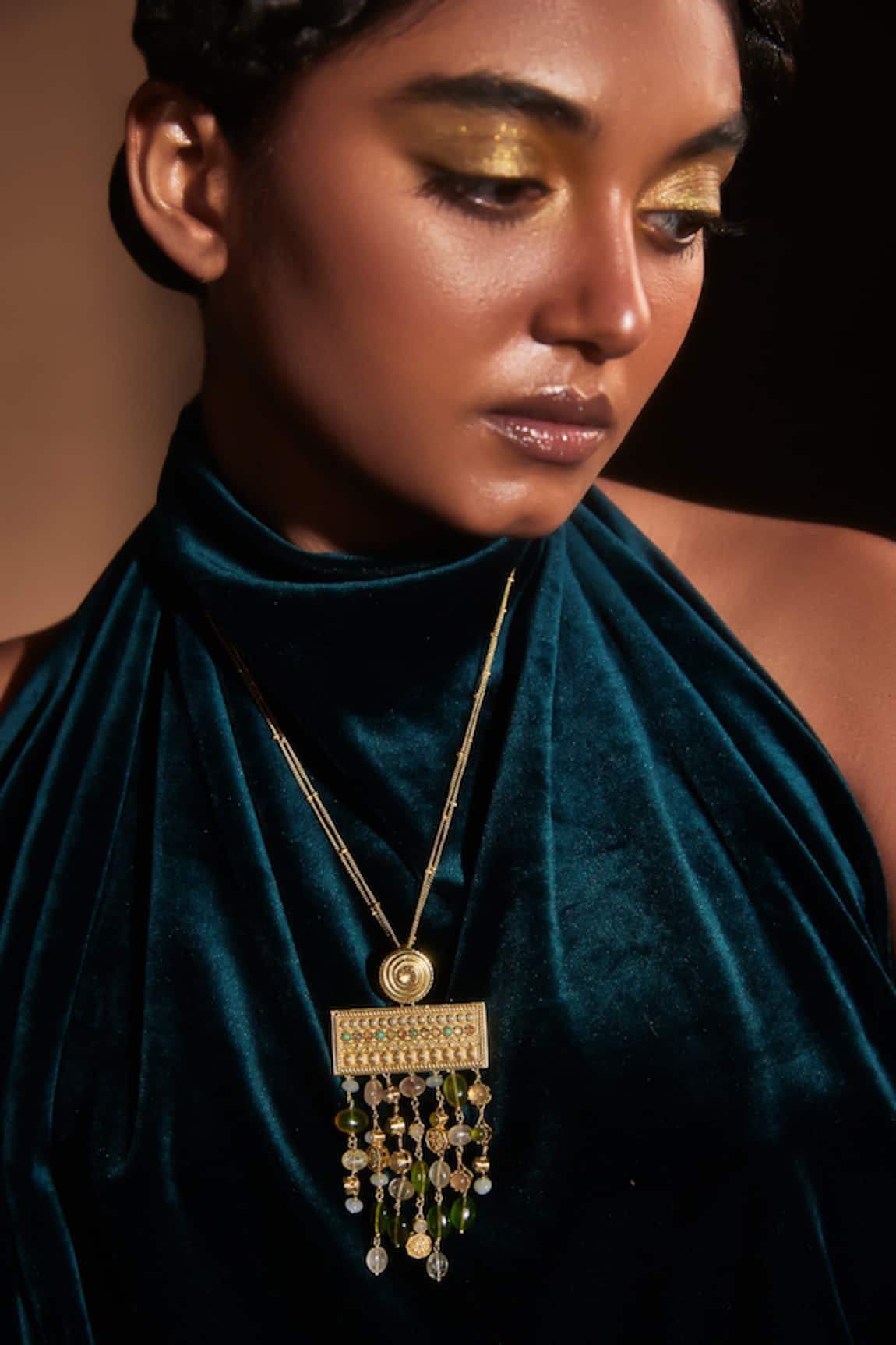 Aulerth X JJ Valaya Iconic Stone Embellished Necklace 