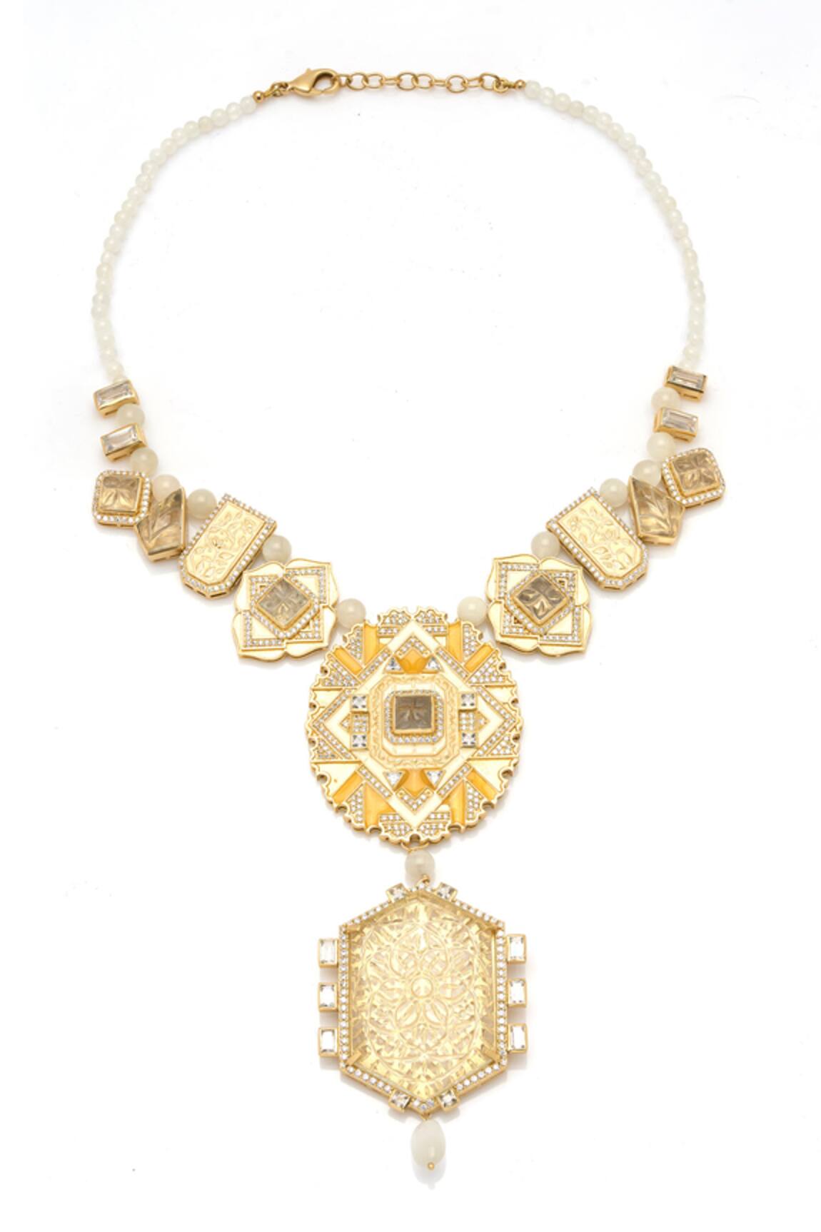 Aulerth X JJ Valaya Amelia Embellished Necklace 