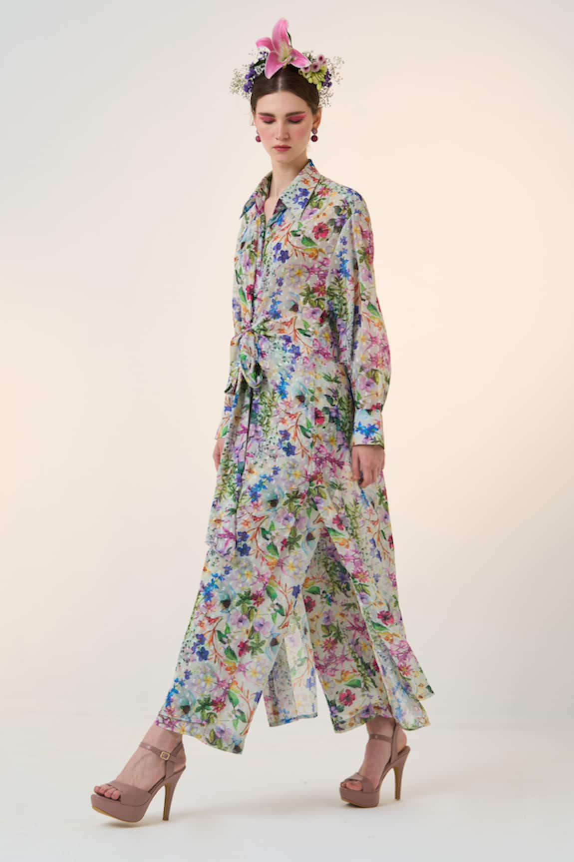 Dania Siddiqui Sayuri Floral Print Pant