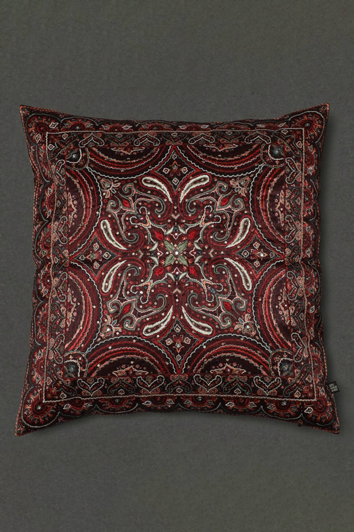 Ritu Kumar Saadh Embroidered Cushion With Filler 