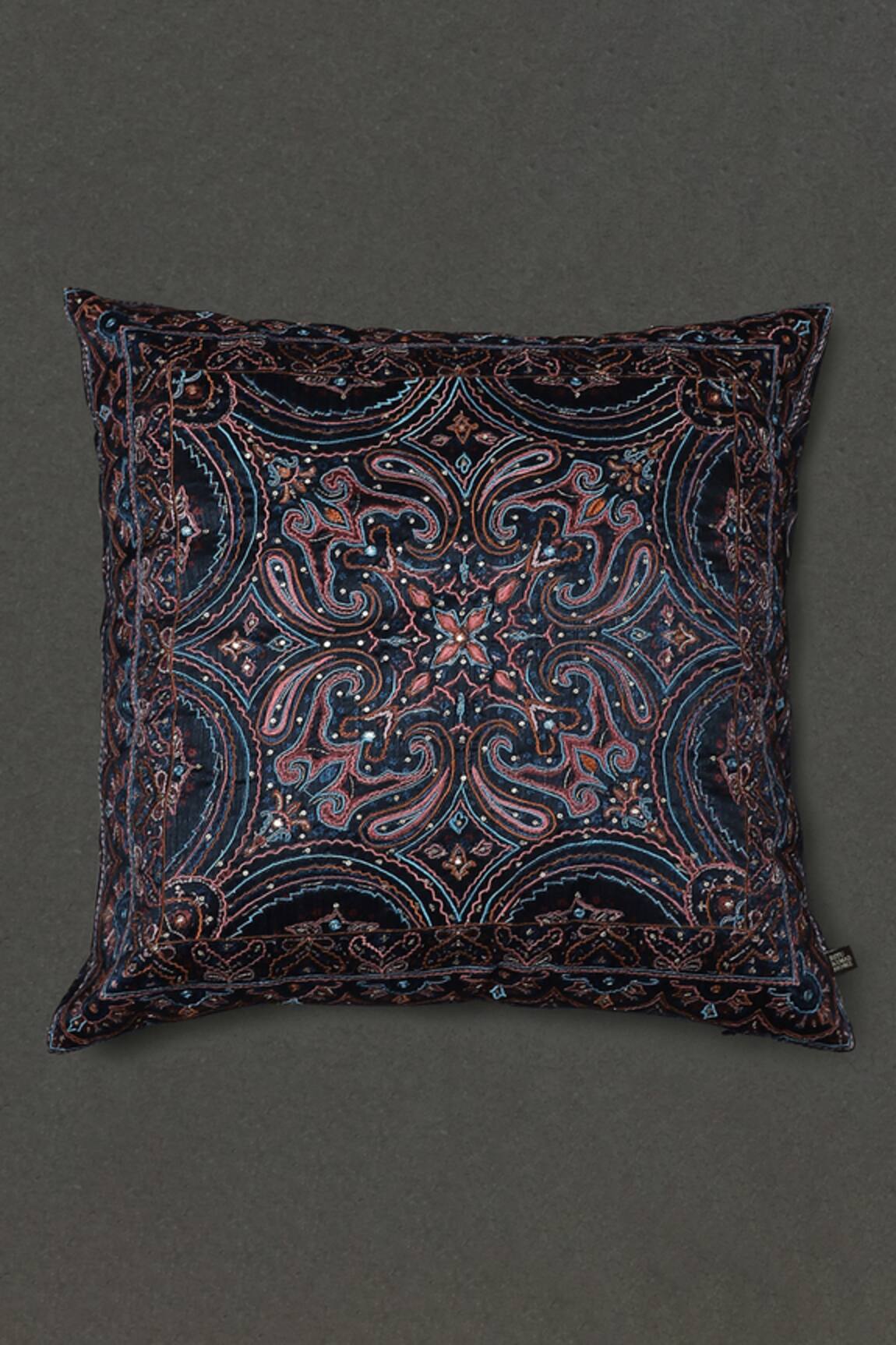Ritu Kumar Saadh Embroidered Cushion With Filler 