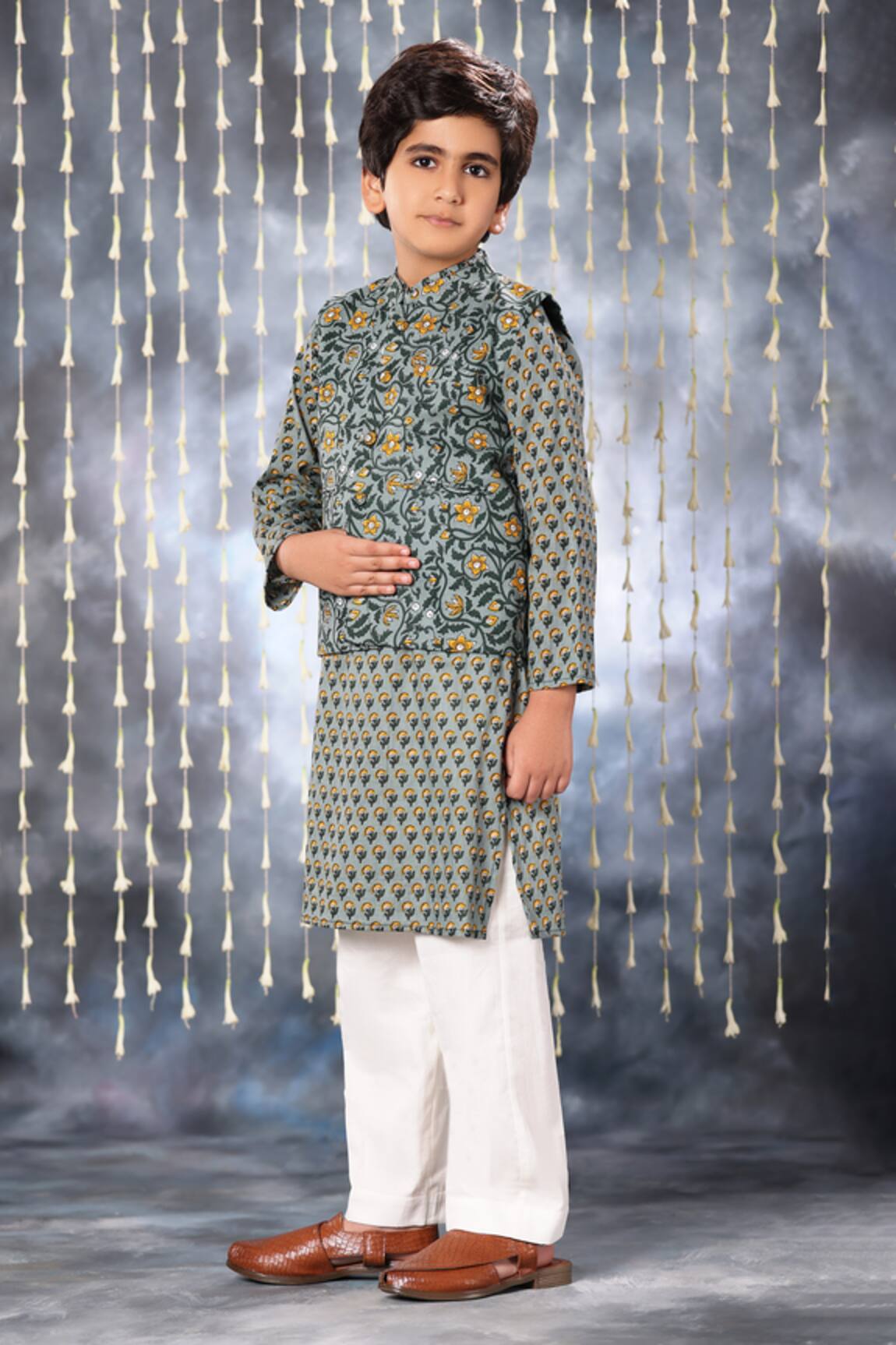 LittleCheer Jaipuri Bloom Print Jacket 