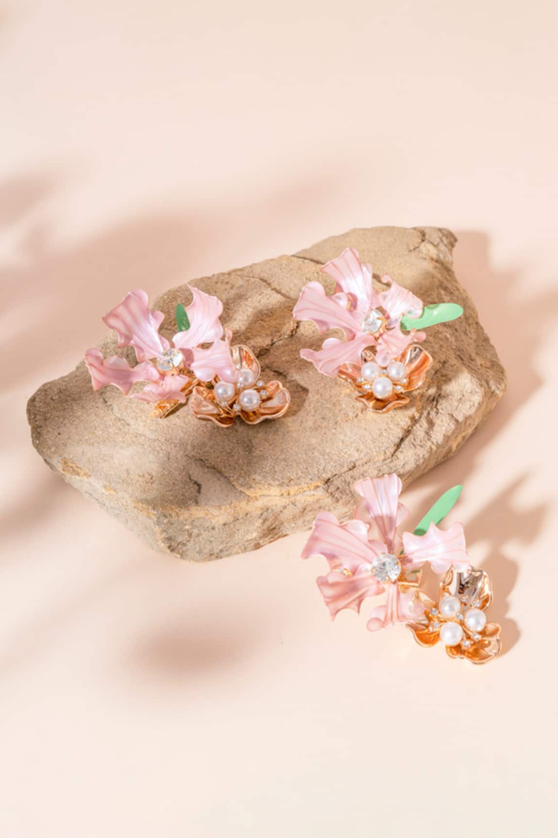 Floristaa By Mahek Stella Enamelled Flower Pins - Set of 3 