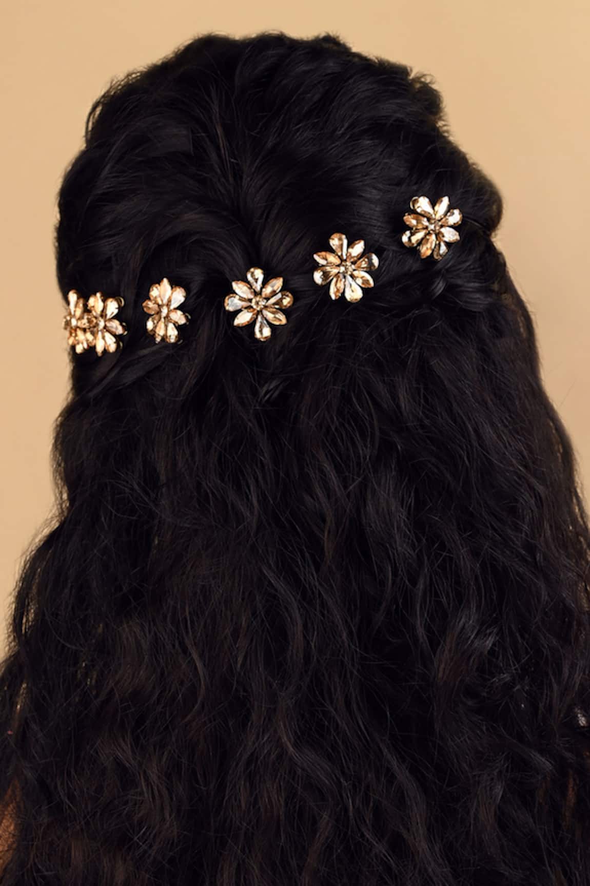 Floristaa by mahek Blair Embellished Hair Pins - Set of 6