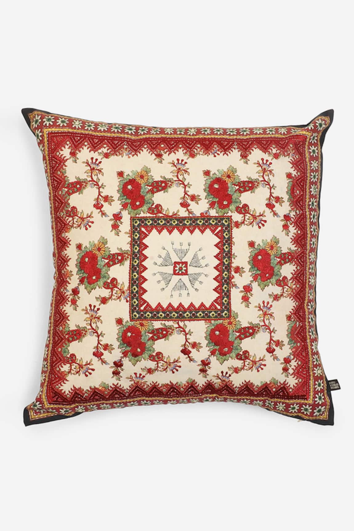 Ritu Kumar Badhuria Embroidered Cushion With Filler 