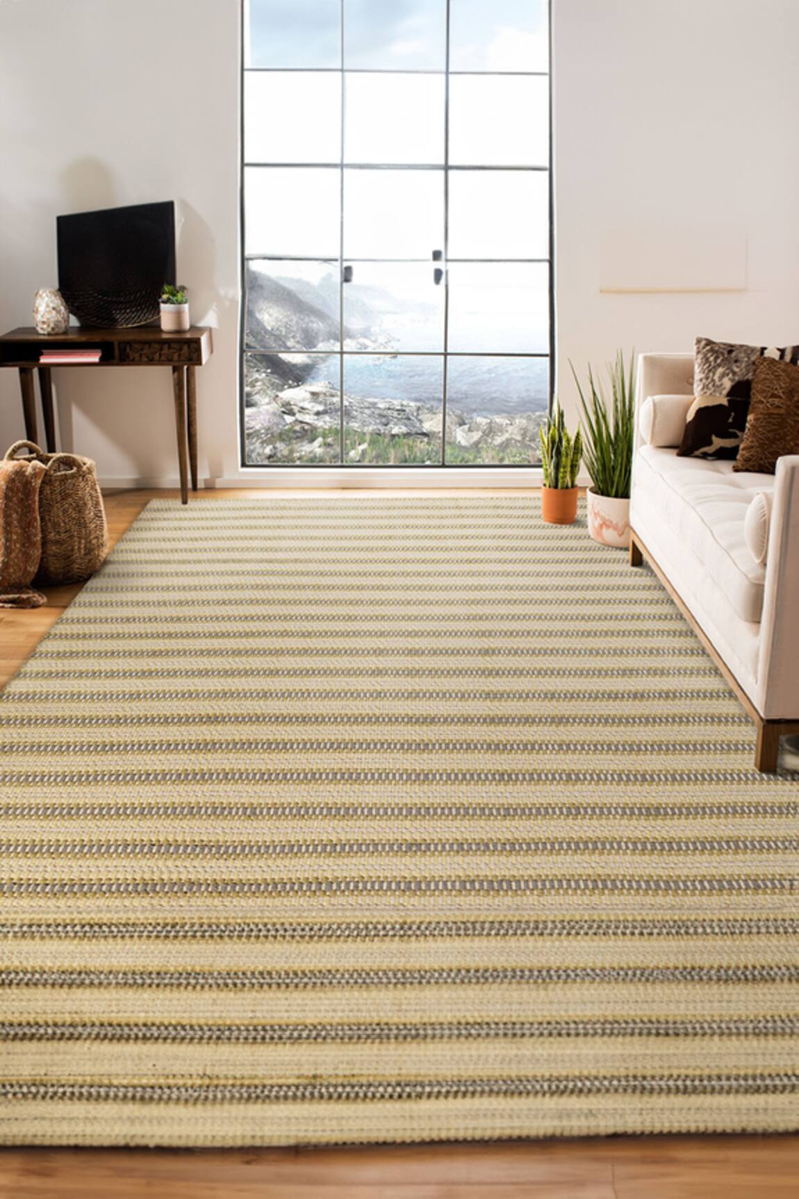 Qaaleen Beige Travertine Carpet