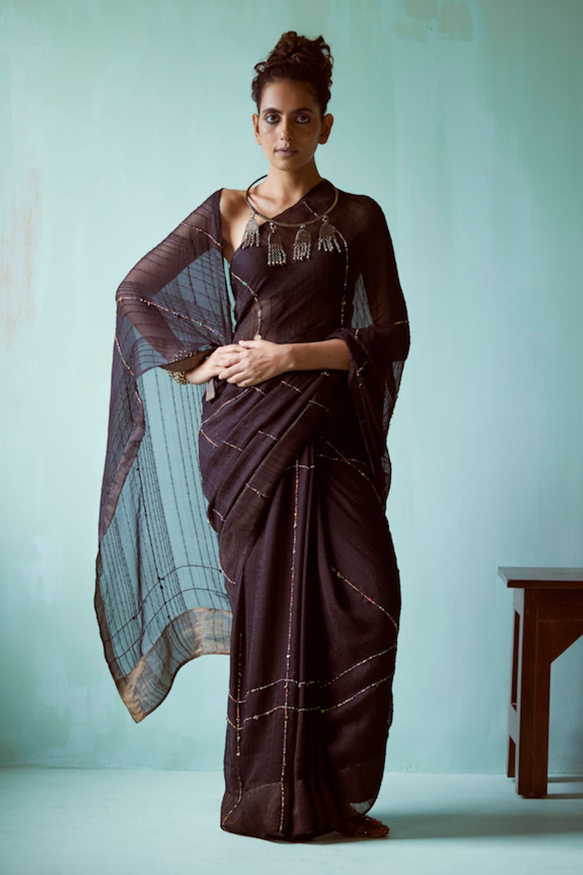 Medha Hand Embroidered Saree