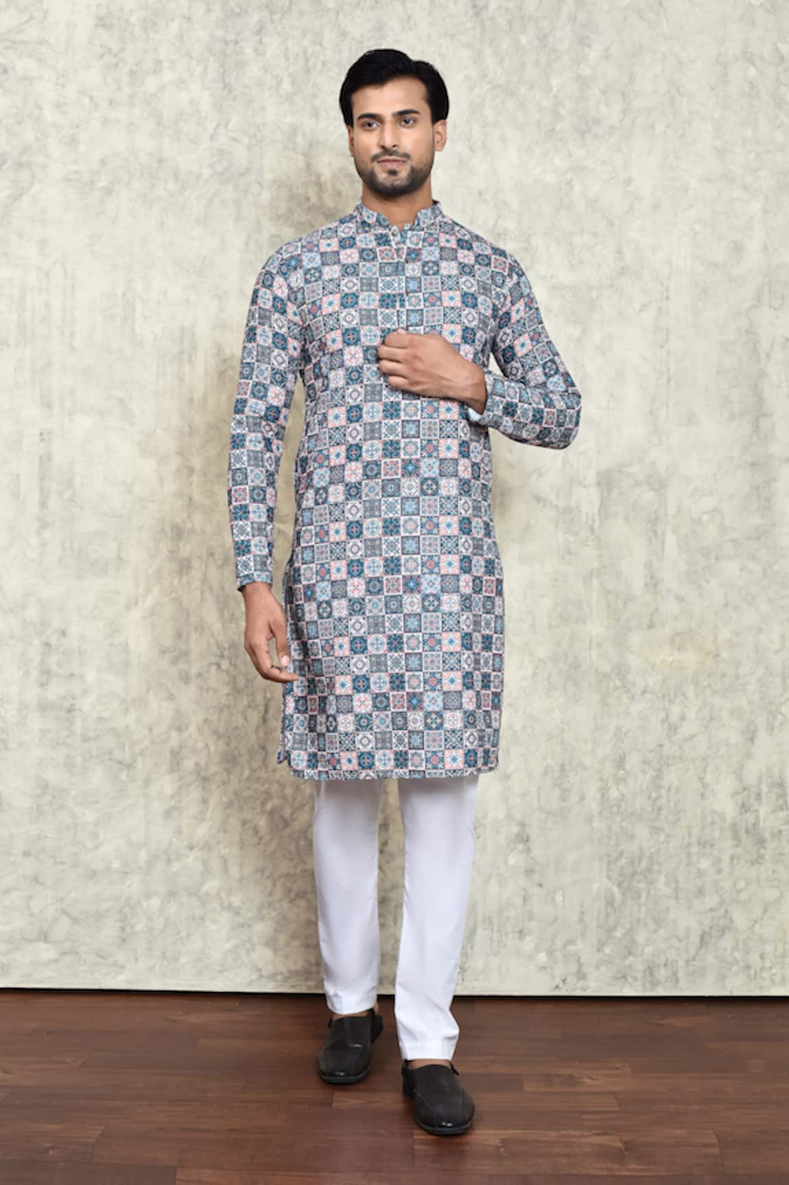 Arihant Rai Sinha Sequin Work Kurta & Pyjama Set