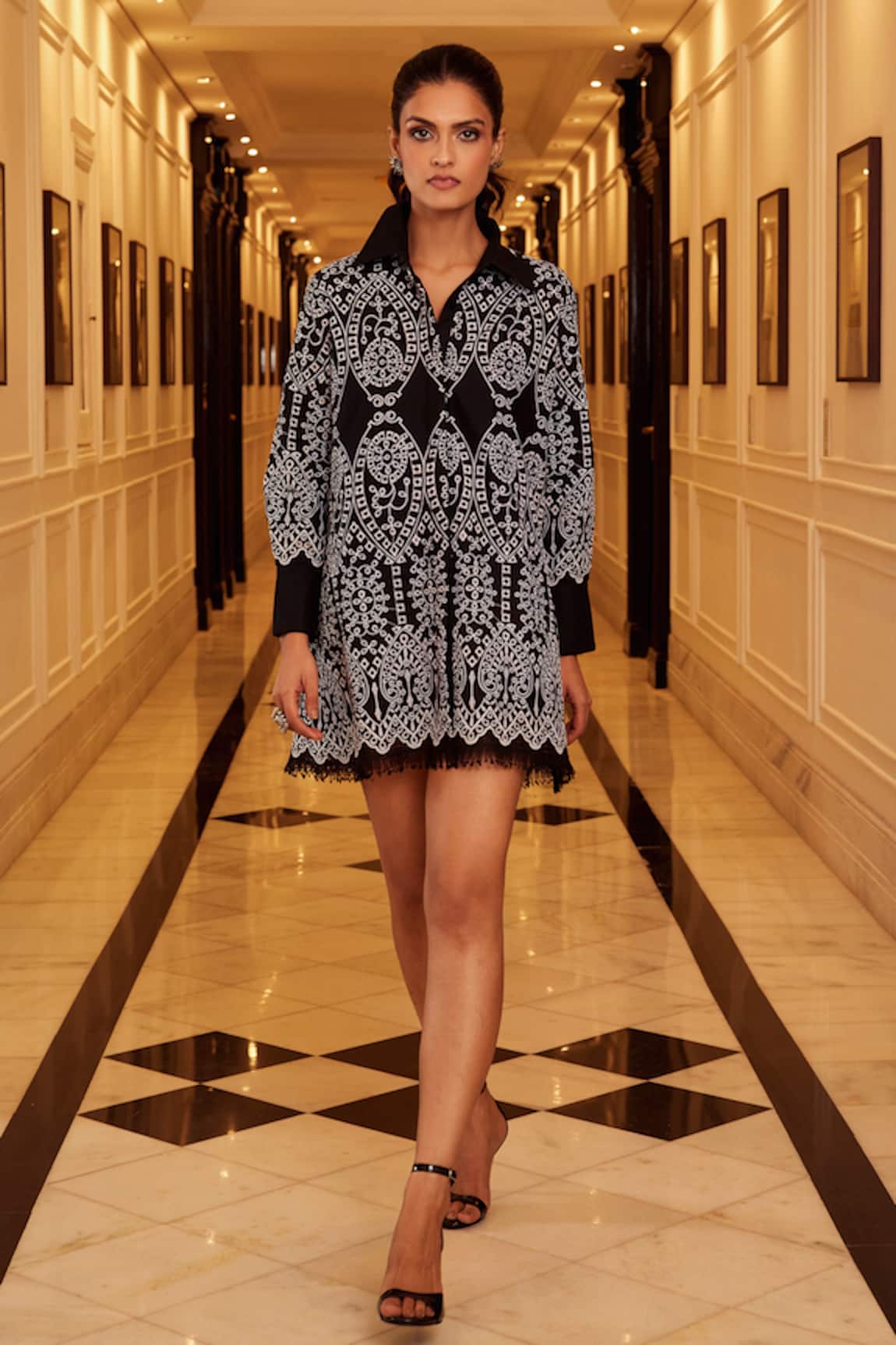 Qala Clothing Rhea Schiffli Dress