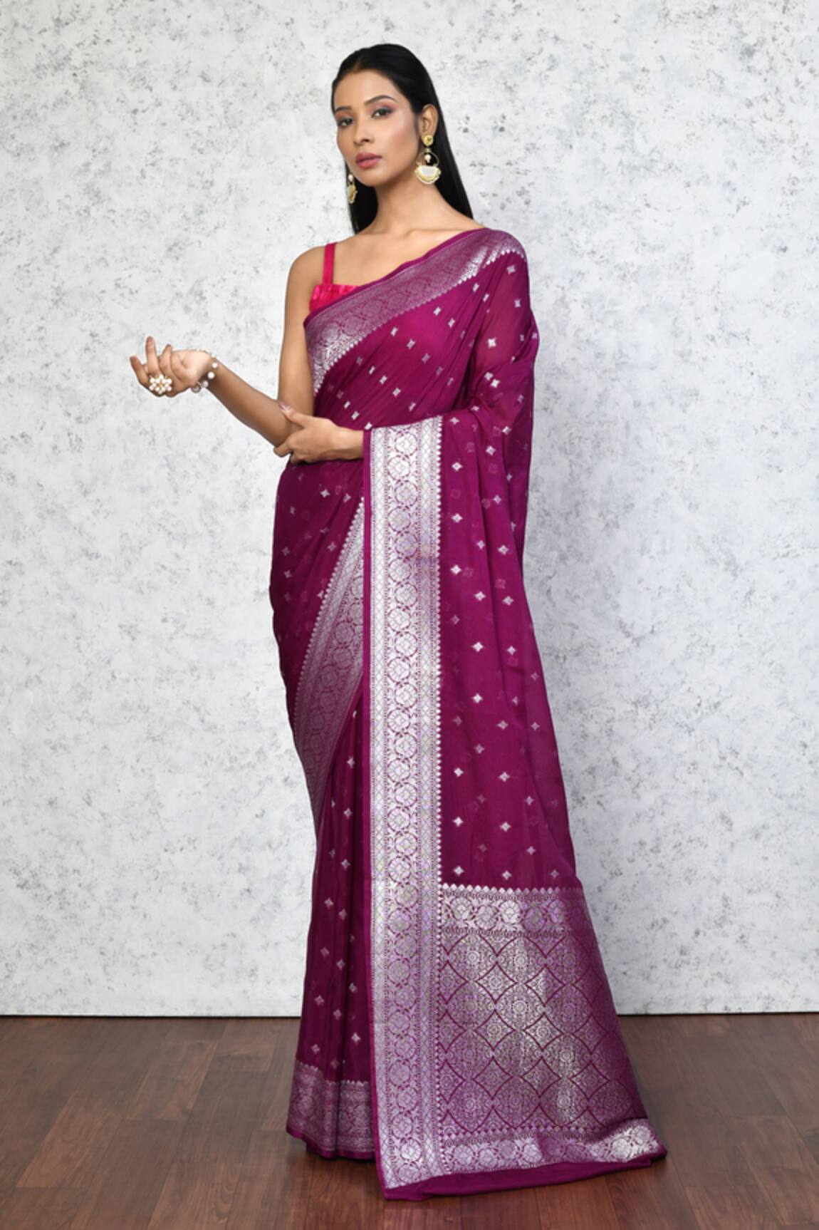 Nazaakat by Samara Singh Woven Saree With Running Blouse
