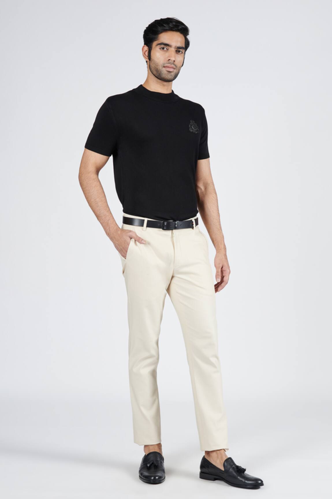 S&N by Shantnu Nikhil Kantha Placement Embroidered Trouser