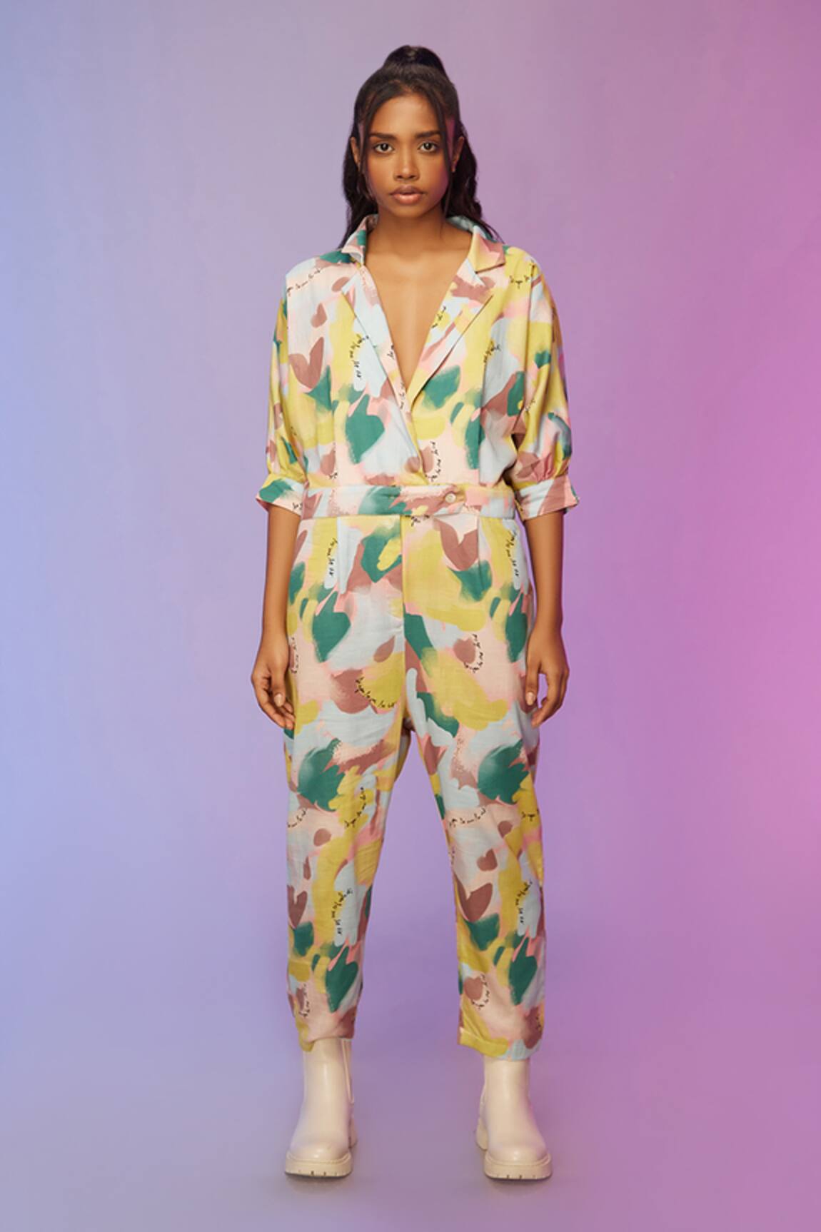 So US By Sougatpaul Streetwise Cotton Printed Romper 